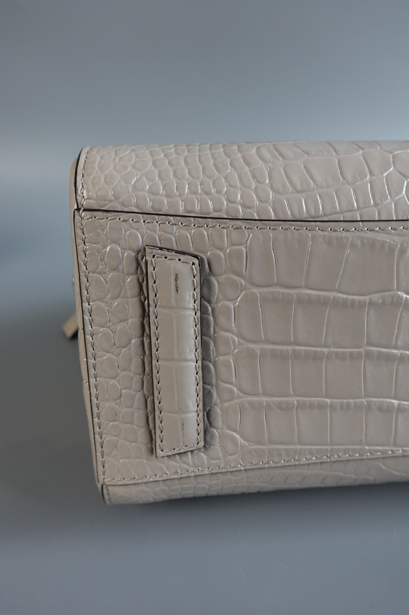 Antigona Mini Dune Crocodile Embossed Calfskin Leather | Purse Maison Luxury Bags Shop