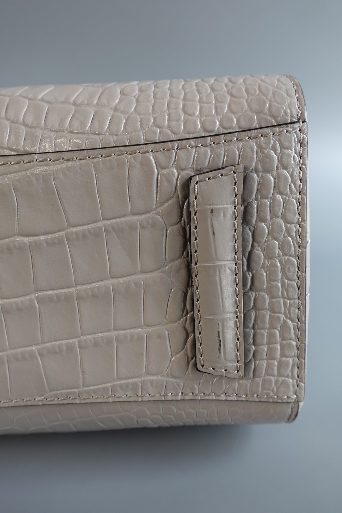 Antigona Mini Dune Crocodile Embossed Calfskin Leather | Purse Maison Luxury Bags Shop