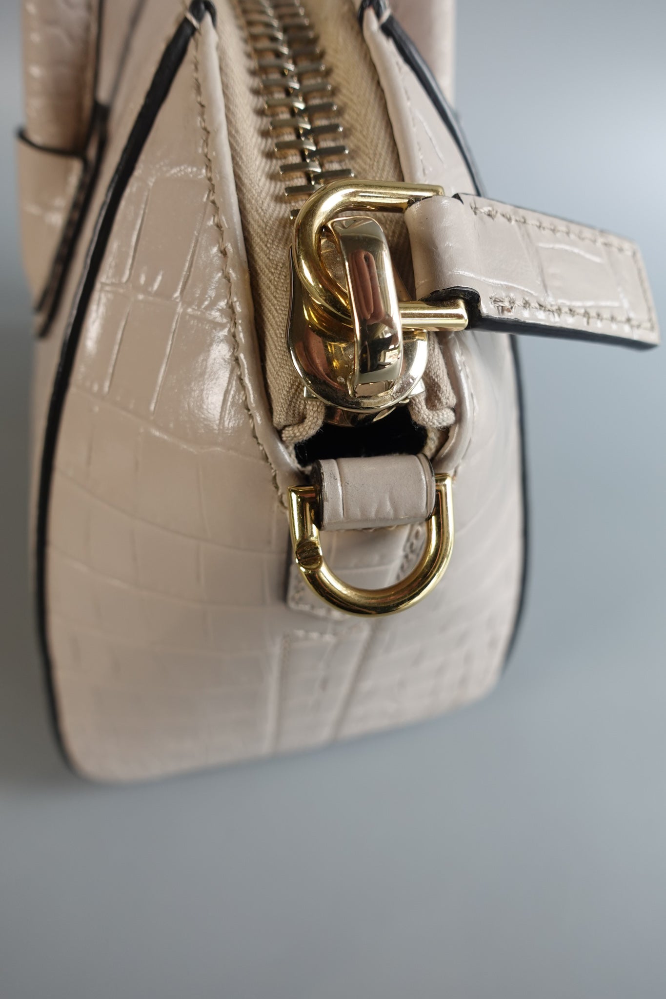 Antigona Mini Dune Crocodile Embossed Calfskin Leather | Purse Maison Luxury Bags Shop