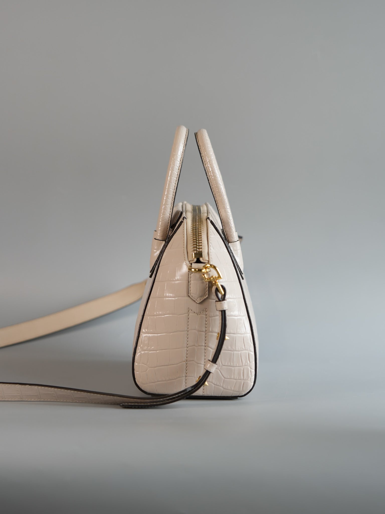 Antigona Mini Dune Crocodile Embossed Calfskin Leather | Purse Maison Luxury Bags Shop