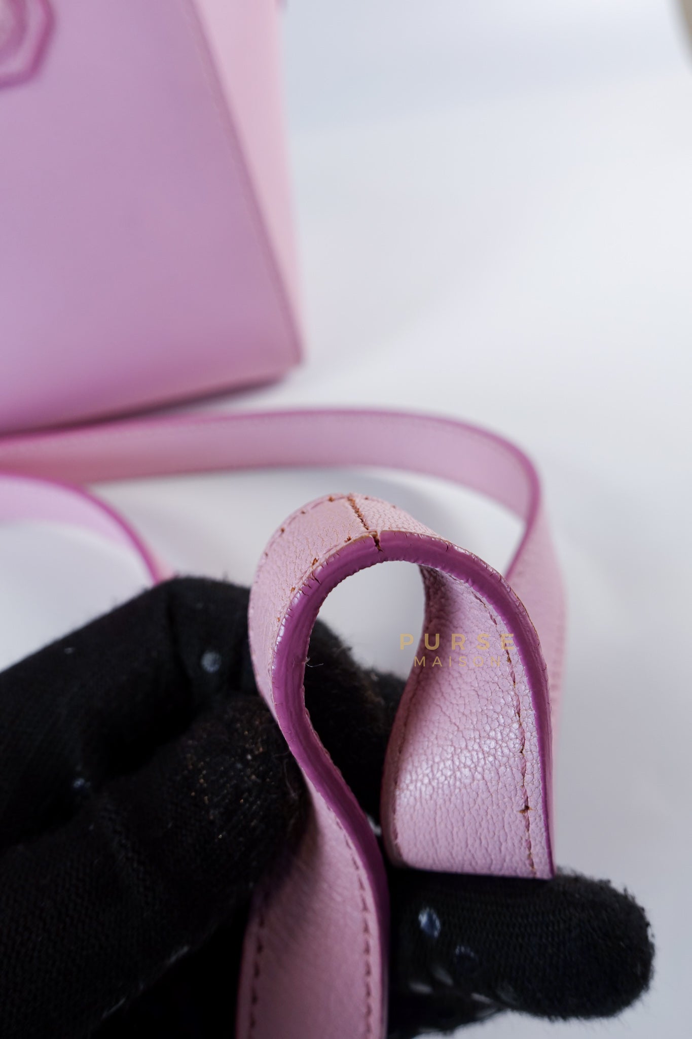 Antigona Mini in Pink Goatskin Leather | Purse Maison Luxury Bags Shop