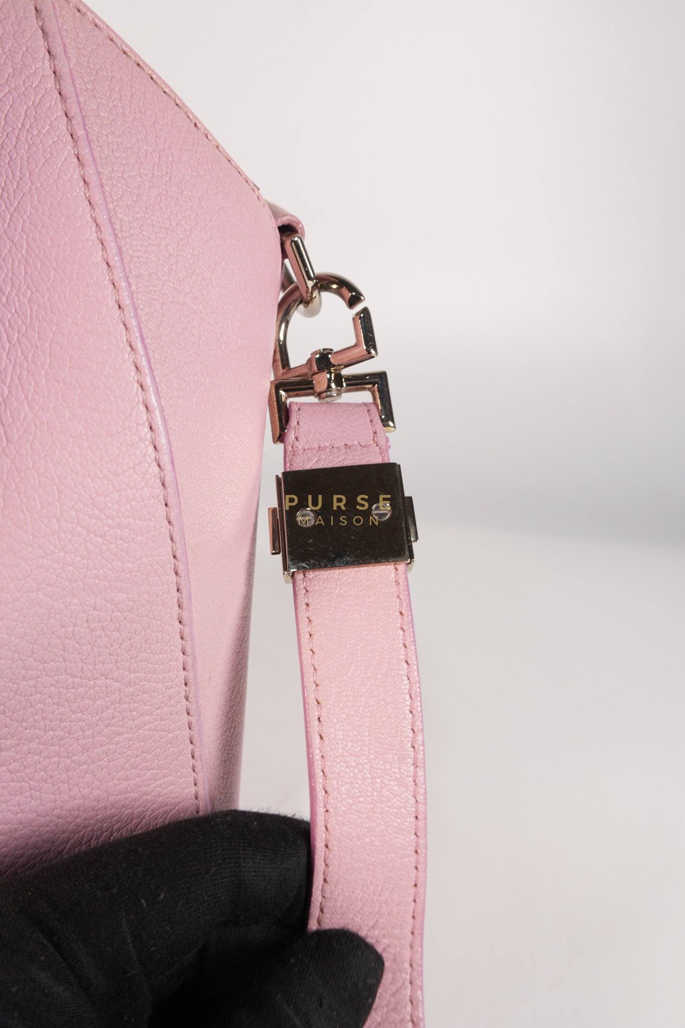 Antigona Small Bag in Pink Grained Calfskin Leather & Silver Hardware | Purse Maison Luxury Bags Shop