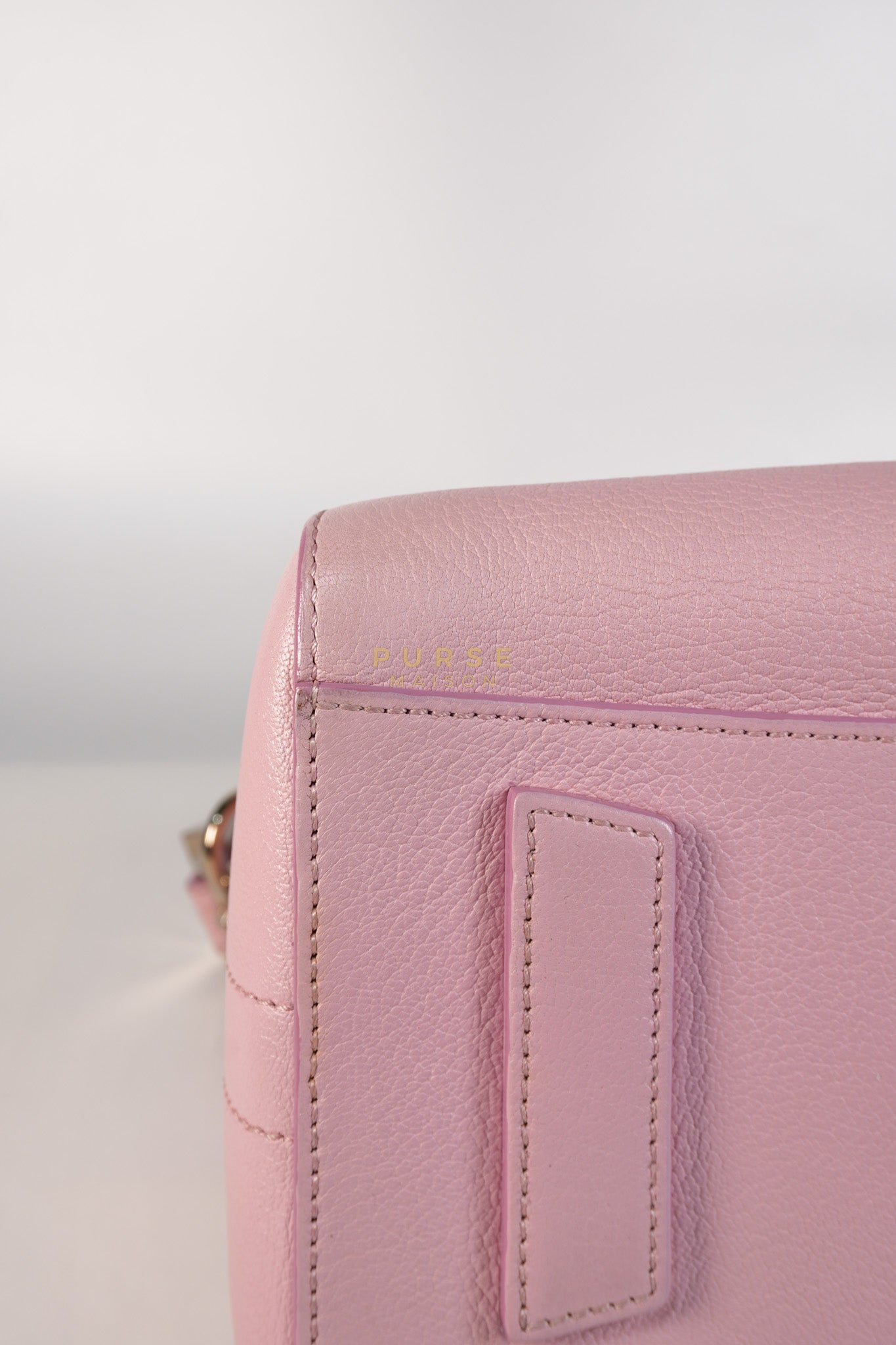 Antigona Small Bag in Pink Grained Calfskin Leather & Silver Hardware | Purse Maison Luxury Bags Shop