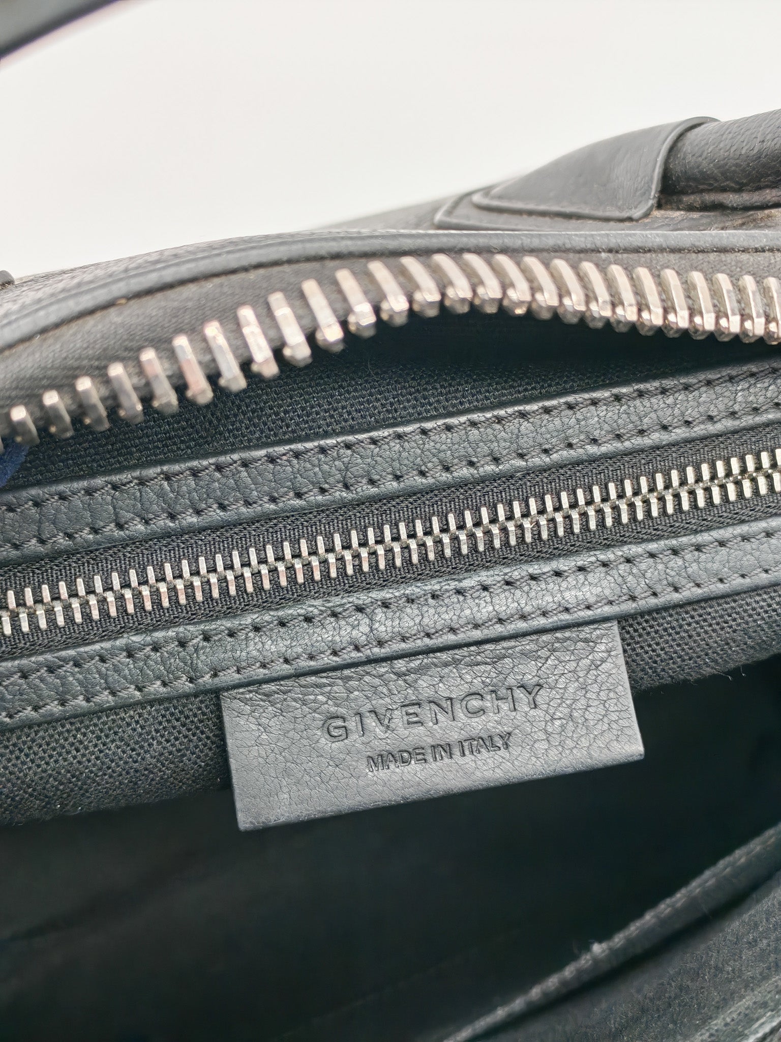 Antigona Small in Back Goatskin Leather Silver Hardware | Purse Maison Luxury Bags Shop