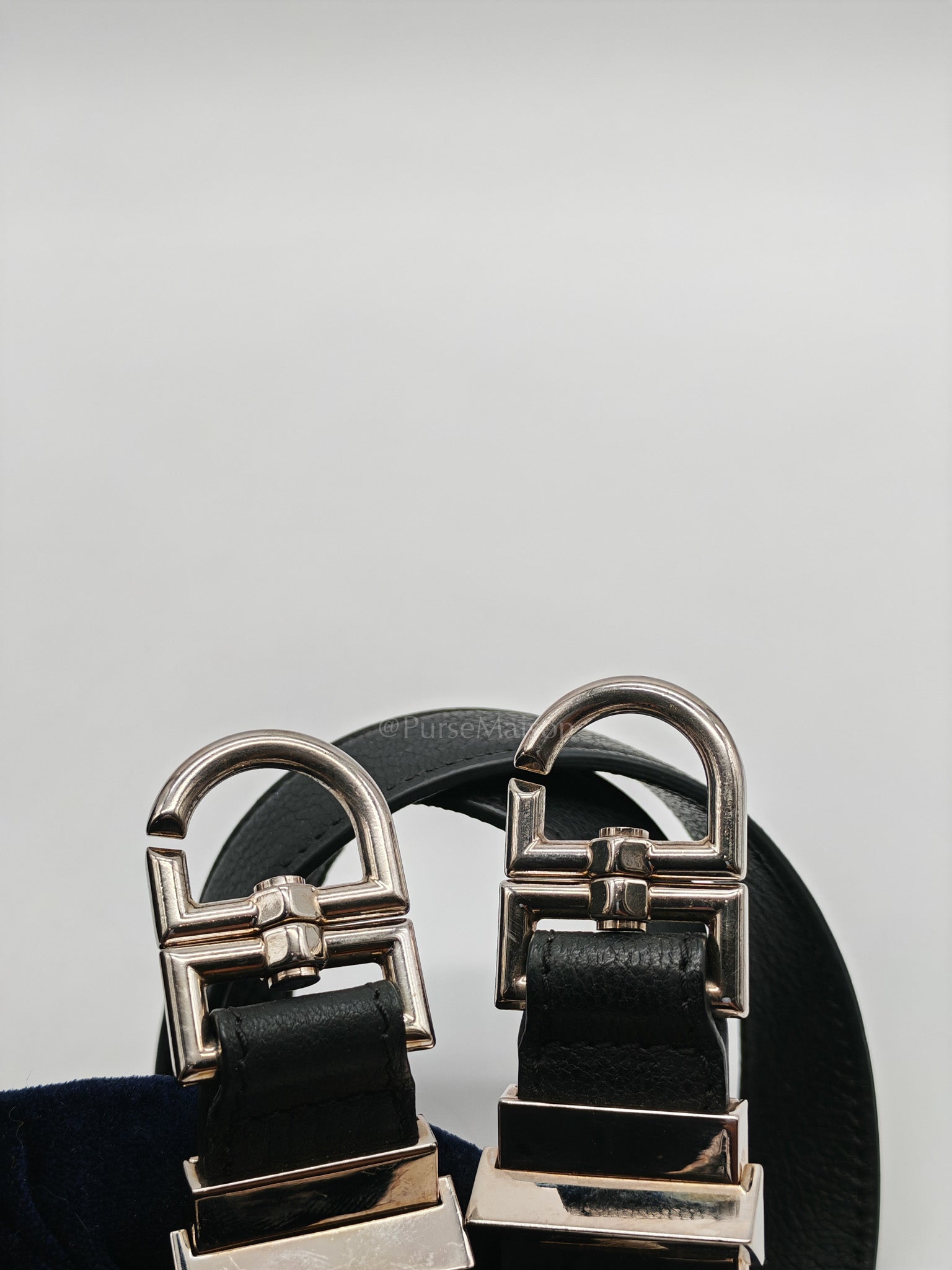 Antigona Small in Back Goatskin Leather Silver Hardware | Purse Maison Luxury Bags Shop