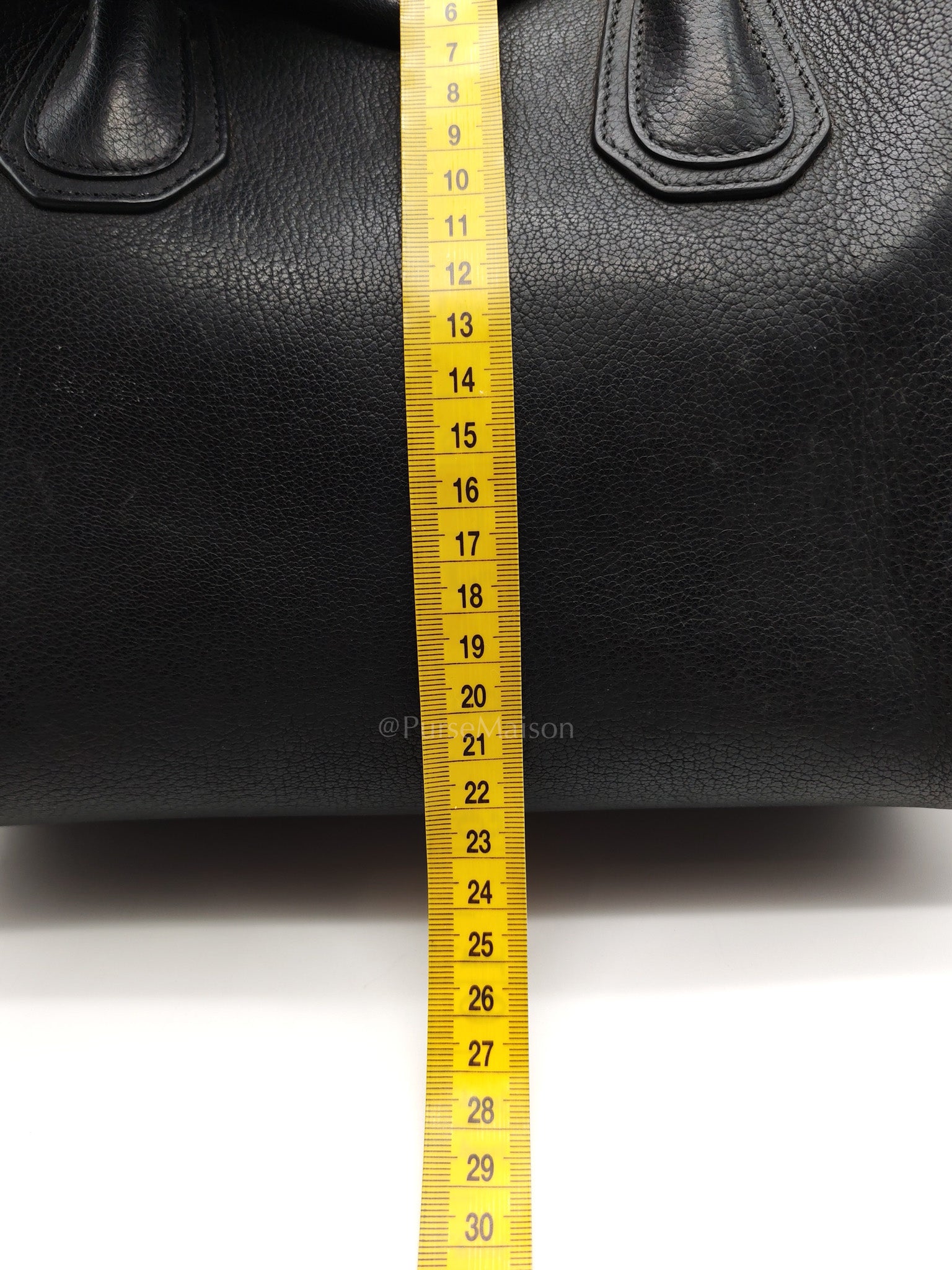 Antigona Small in Back Goatskin Leather Silver Hardware | Purse Maison Luxury Bags Shop