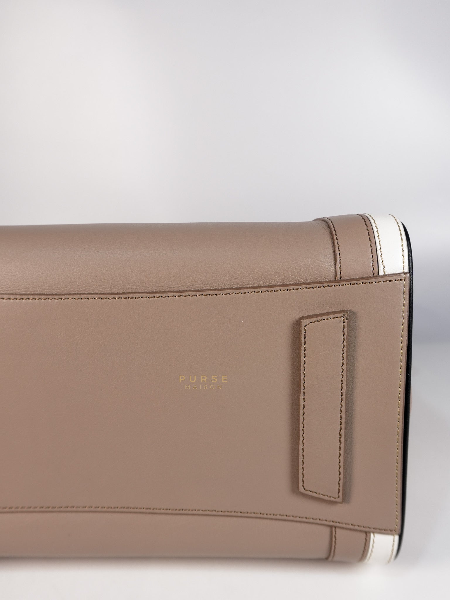 Antigona Tri-color Medium in Black/White/Beige Calfskin Leather | Purse Maison Luxury Bags Shop