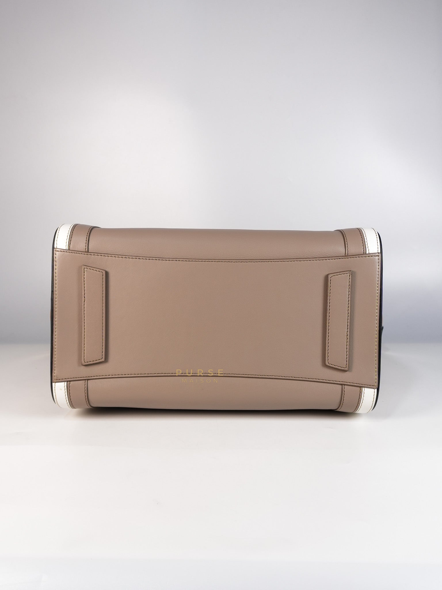 Antigona Tri-color Medium in Black/White/Beige Calfskin Leather | Purse Maison Luxury Bags Shop