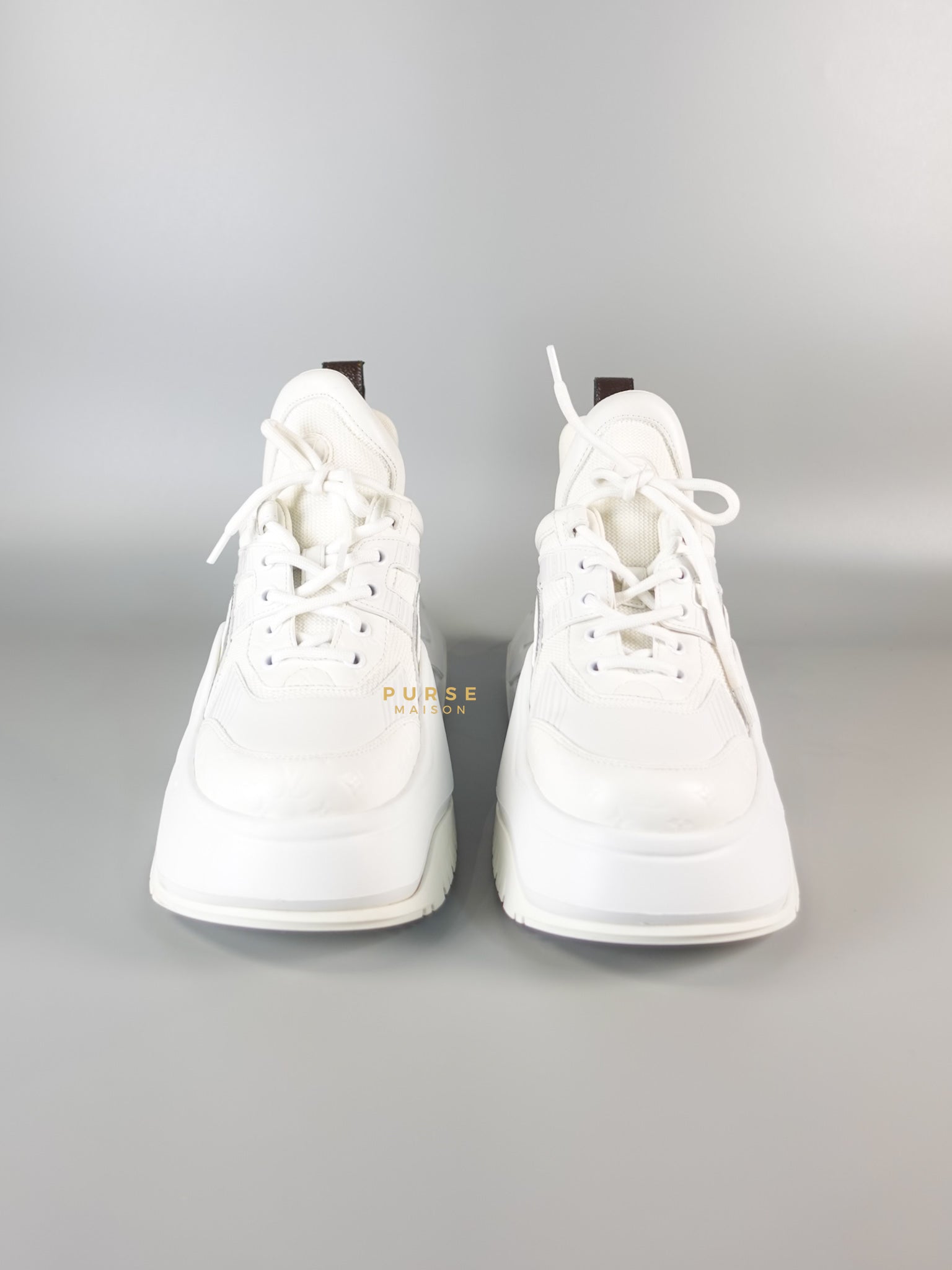 Archlight 2.0 White Monogram Sneakers Size 37 (22cm) | Purse Maison Luxury Bags Shop