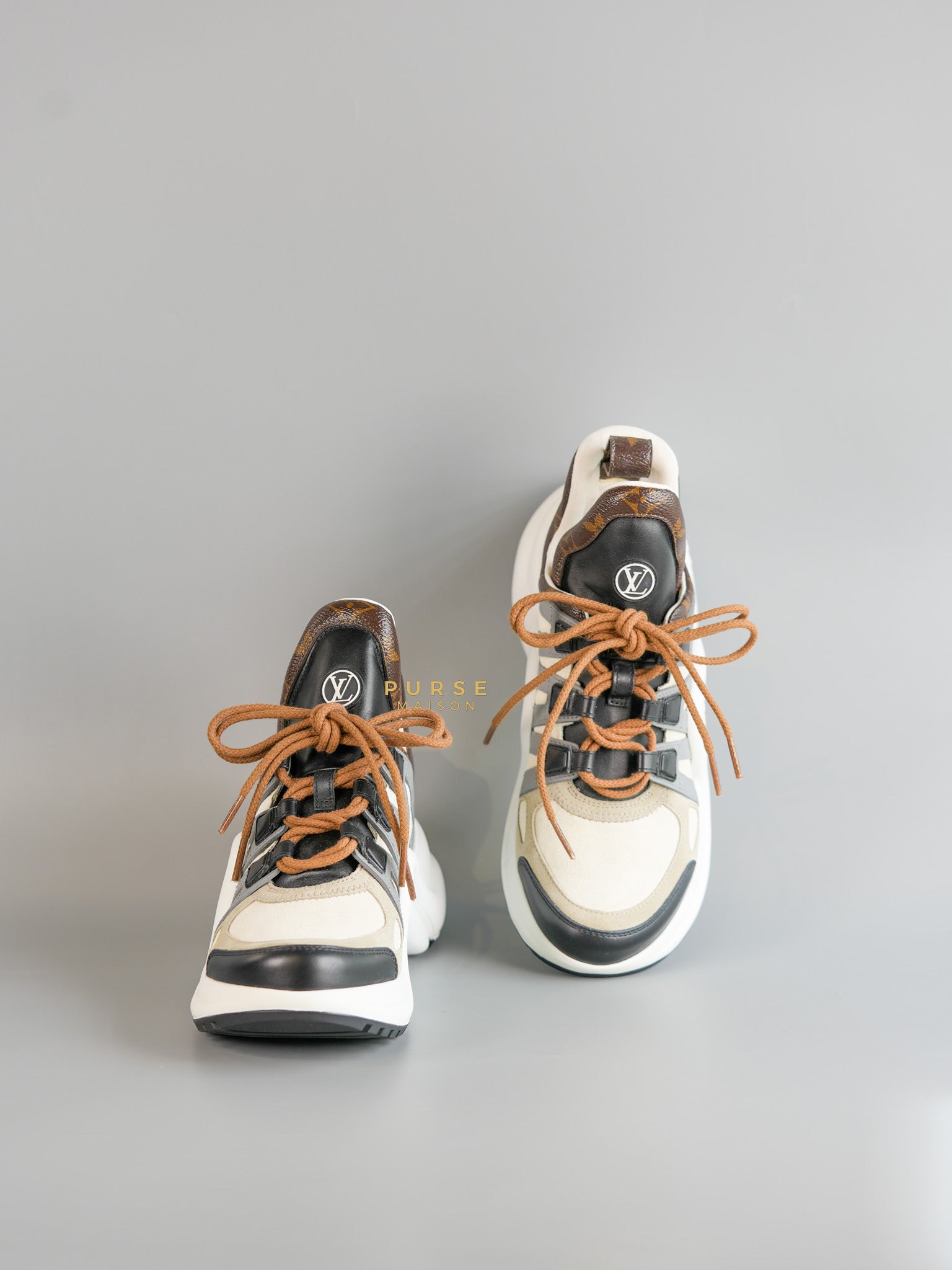 Archlight Sneakers Multicolor Monogram Canvas and Leather Size 36.5 EU (22 cm) | Purse Maison Luxury Bags Shop