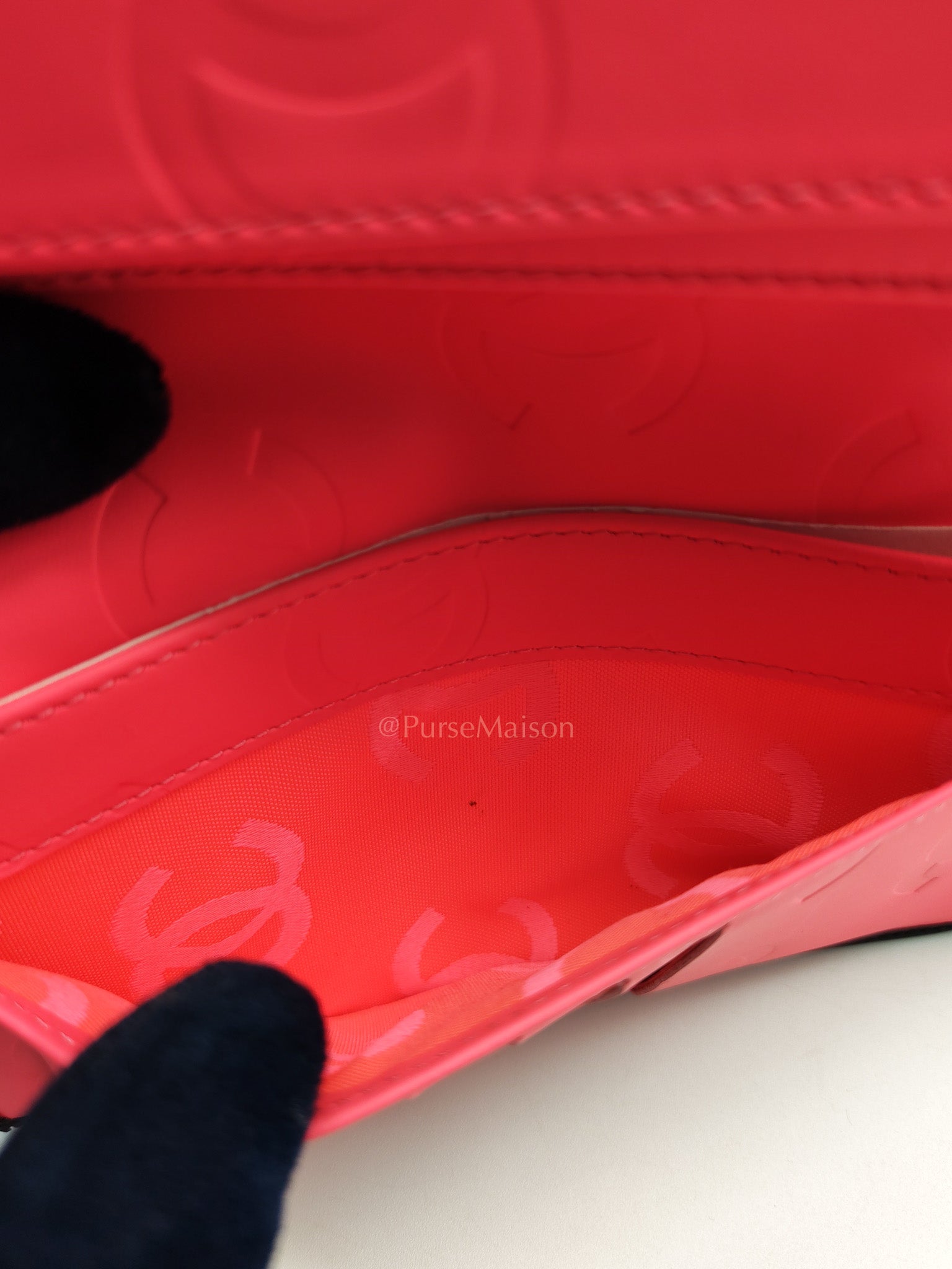 Cambon Ligne Long Wallet in Black Calfskin Leather Series 21