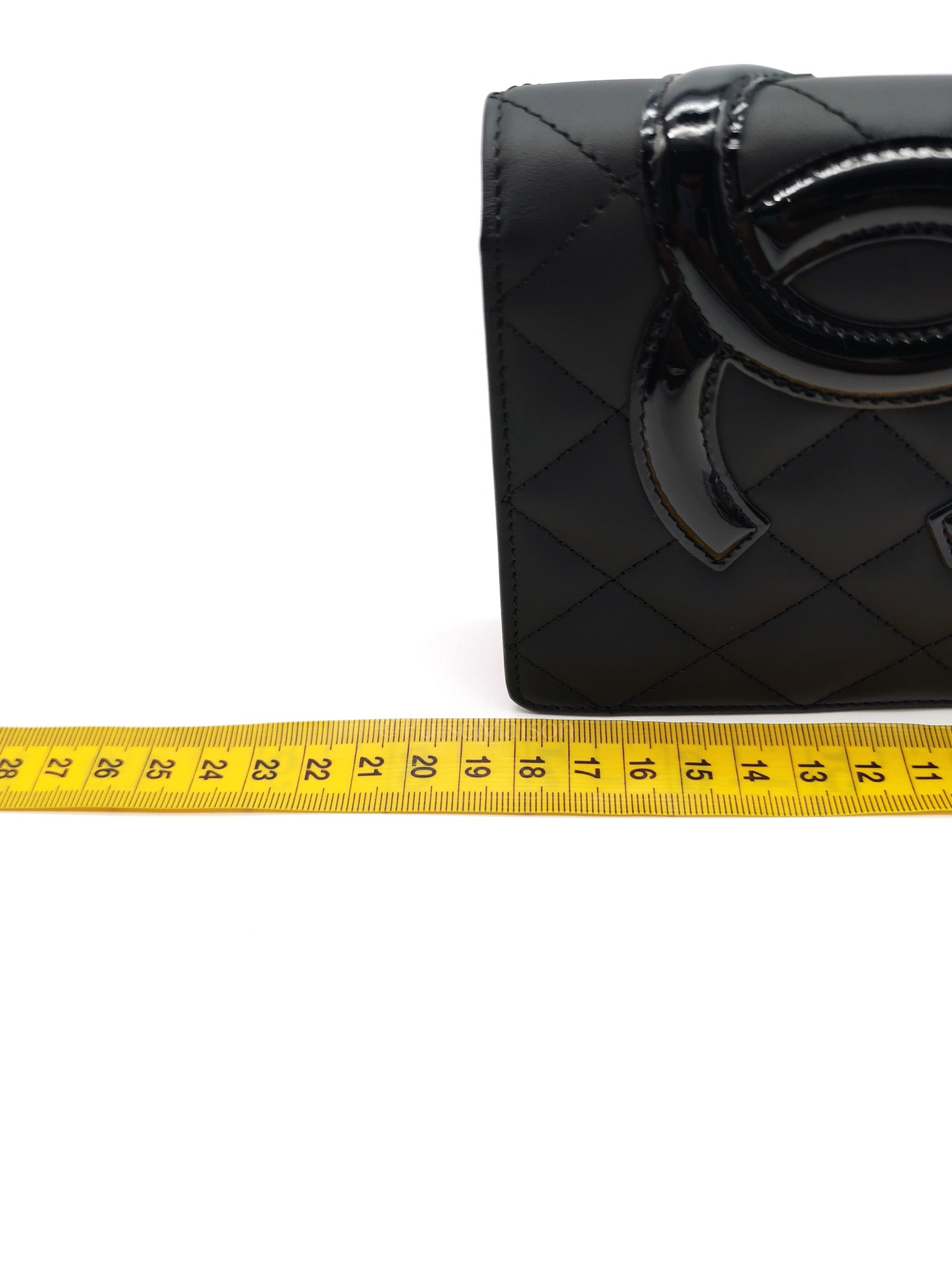 Cambon Ligne Long Wallet in Black Calfskin Leather Series 21
