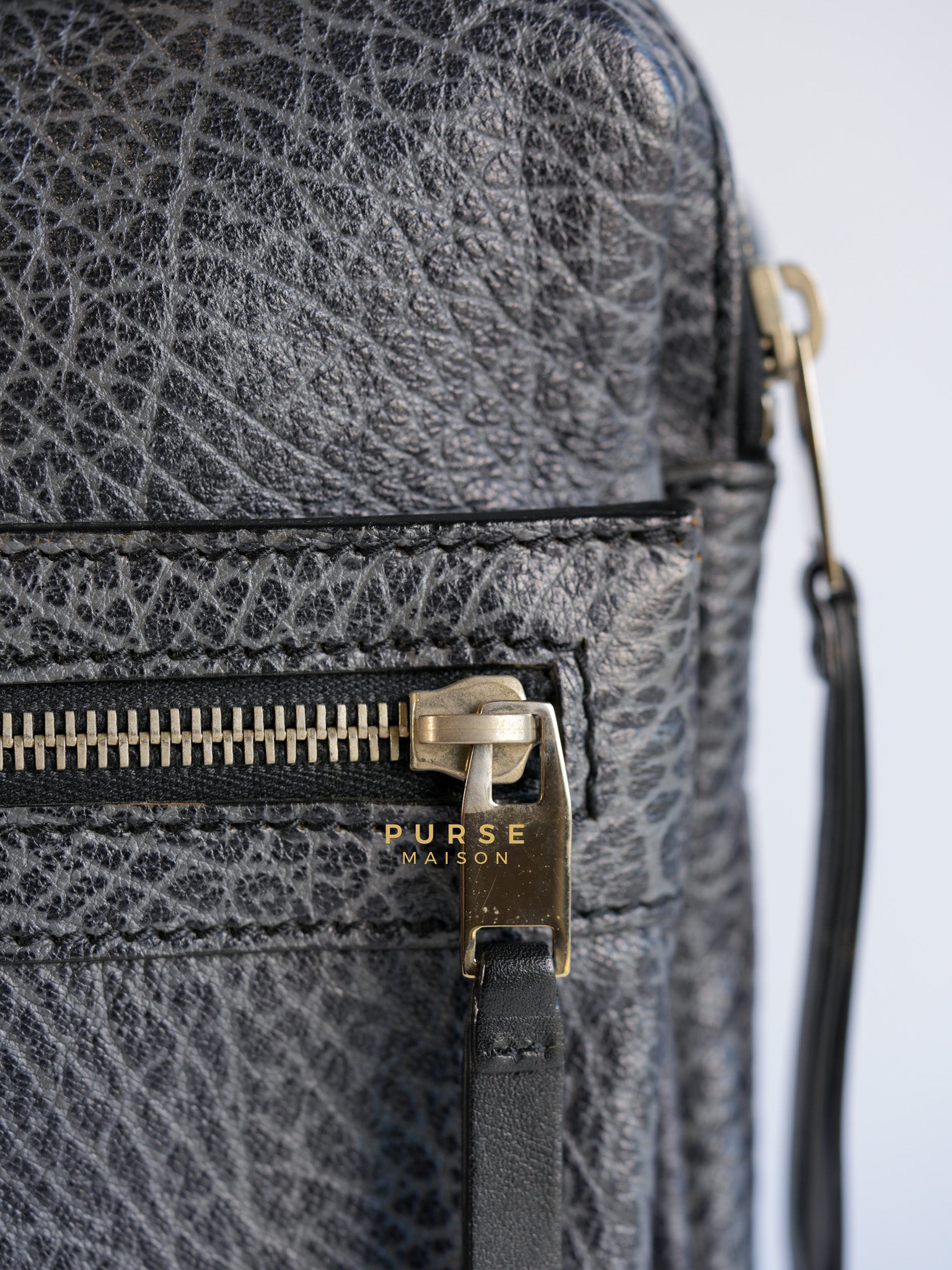 Arena Brief Case Shoulder Bag in Black Lambskin Leather | Purse Maison Luxury Bags Shop
