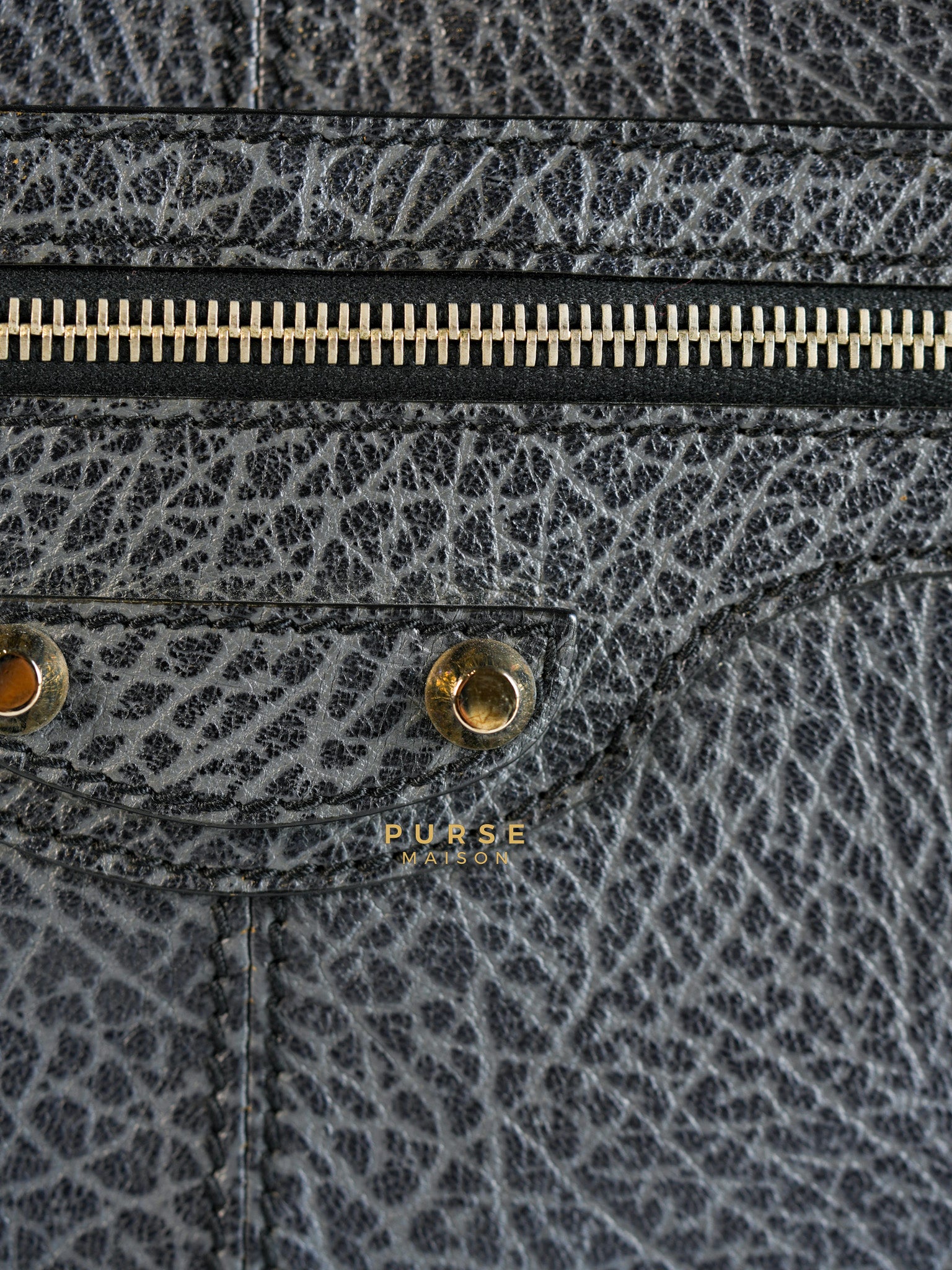 Arena Brief Case Shoulder Bag in Black Lambskin Leather | Purse Maison Luxury Bags Shop