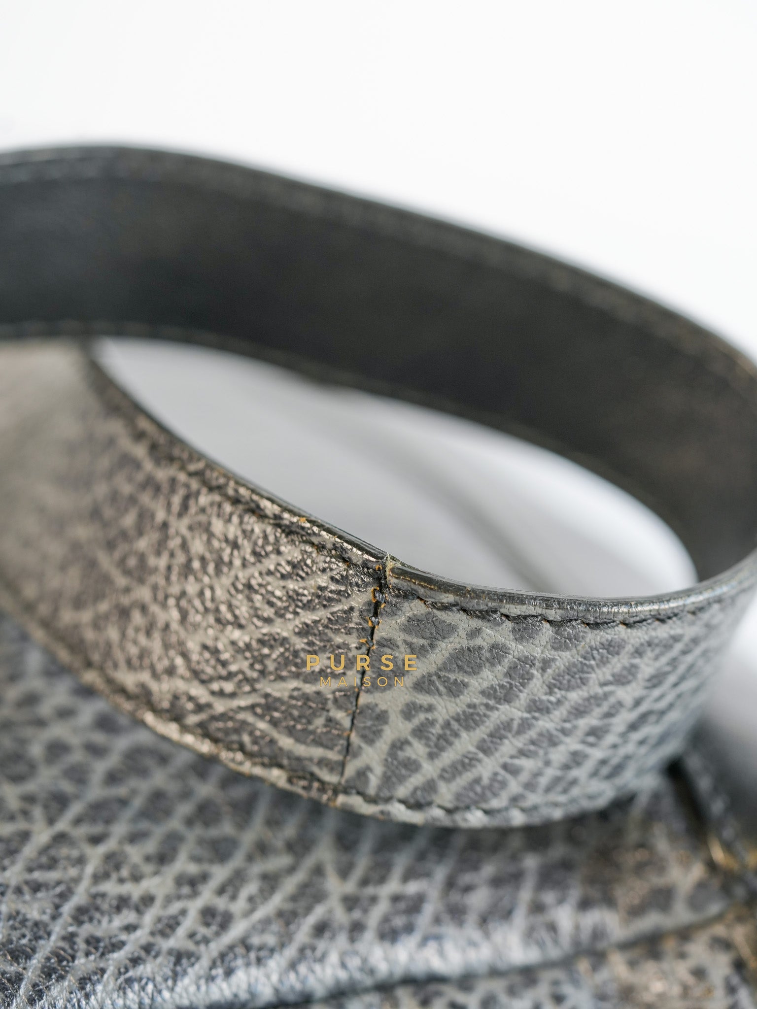Arena Brief Case Shoulder Bag in Black Lambskin Leather | Purse Maison Luxury Bags Shop