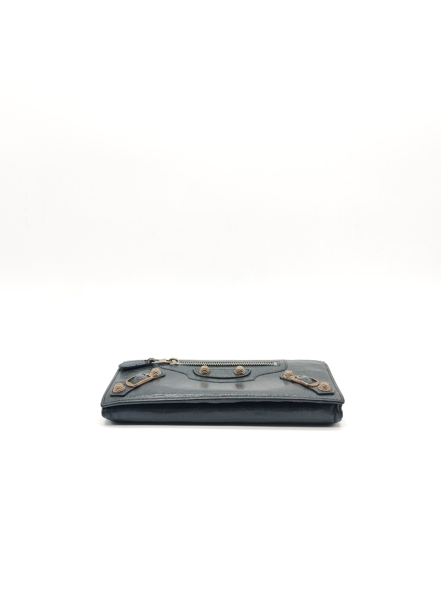 Arena Giant Continental Wallet in Black Leather | Purse Maison Luxury Bags Shop