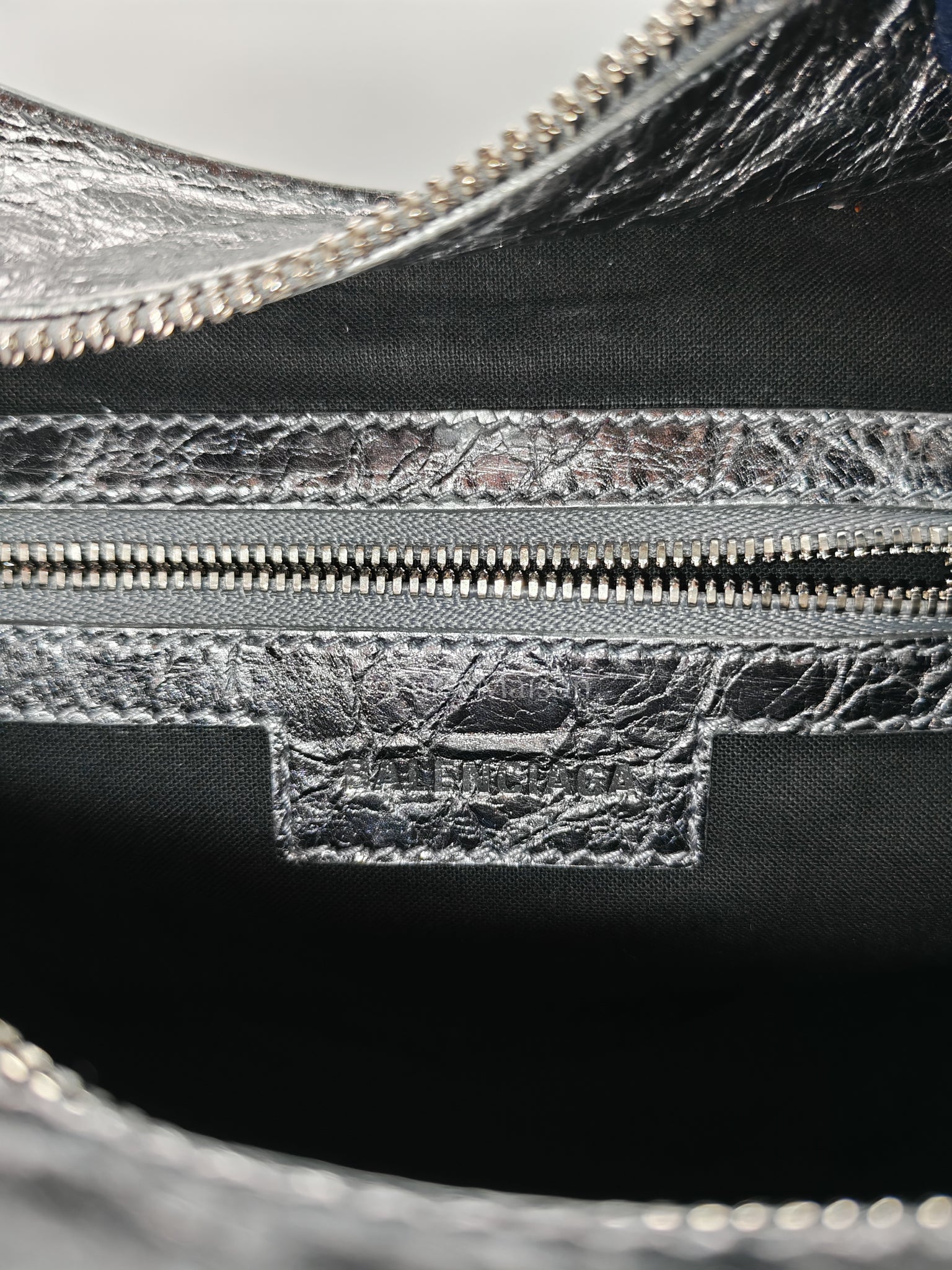 Arena Silver Crystal Metallic Leather Diamond Stud Crossbody Bag | Purse Maison Luxury Bags Shop