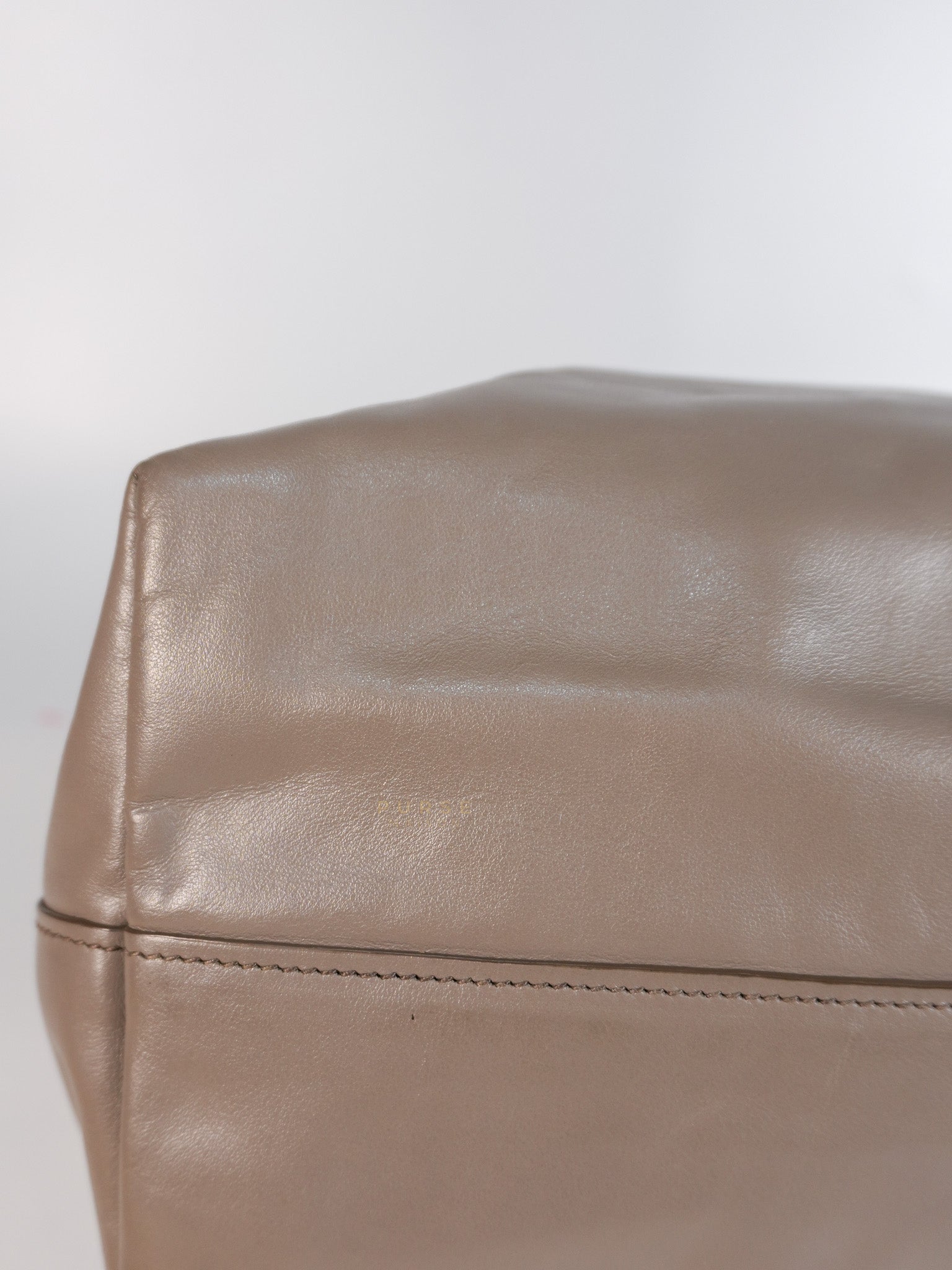 Argilla Large Gray Structured Tote Bag | Purse Maison Luxury Bags Shop
