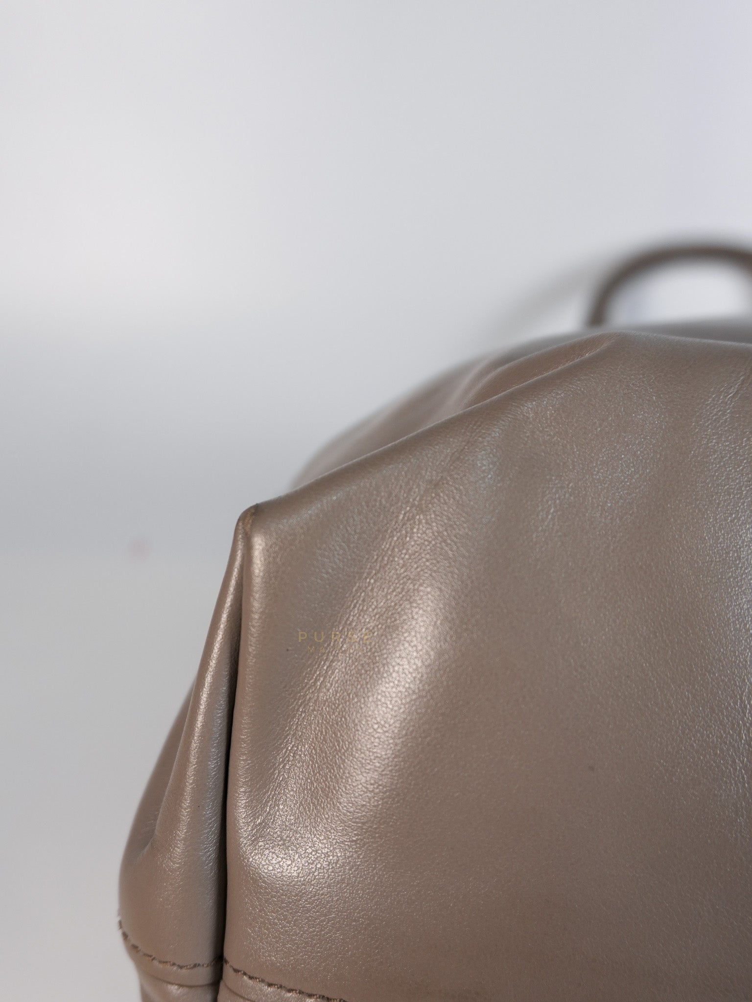 Argilla Large Gray Structured Tote Bag | Purse Maison Luxury Bags Shop