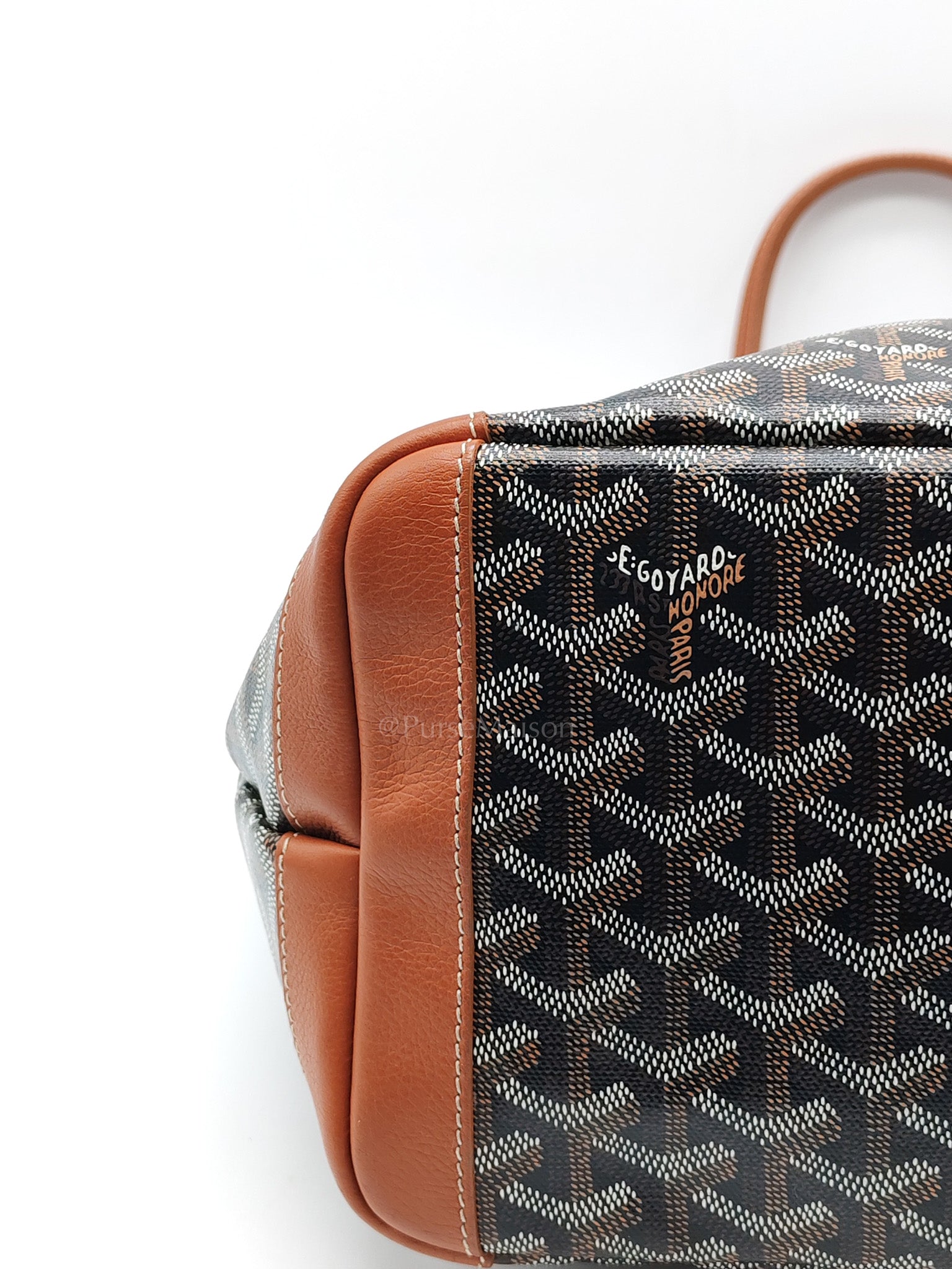 Artois GM Tote in Tan/Black Goyardine Canvas | Purse Maison Luxury Bags Shop
