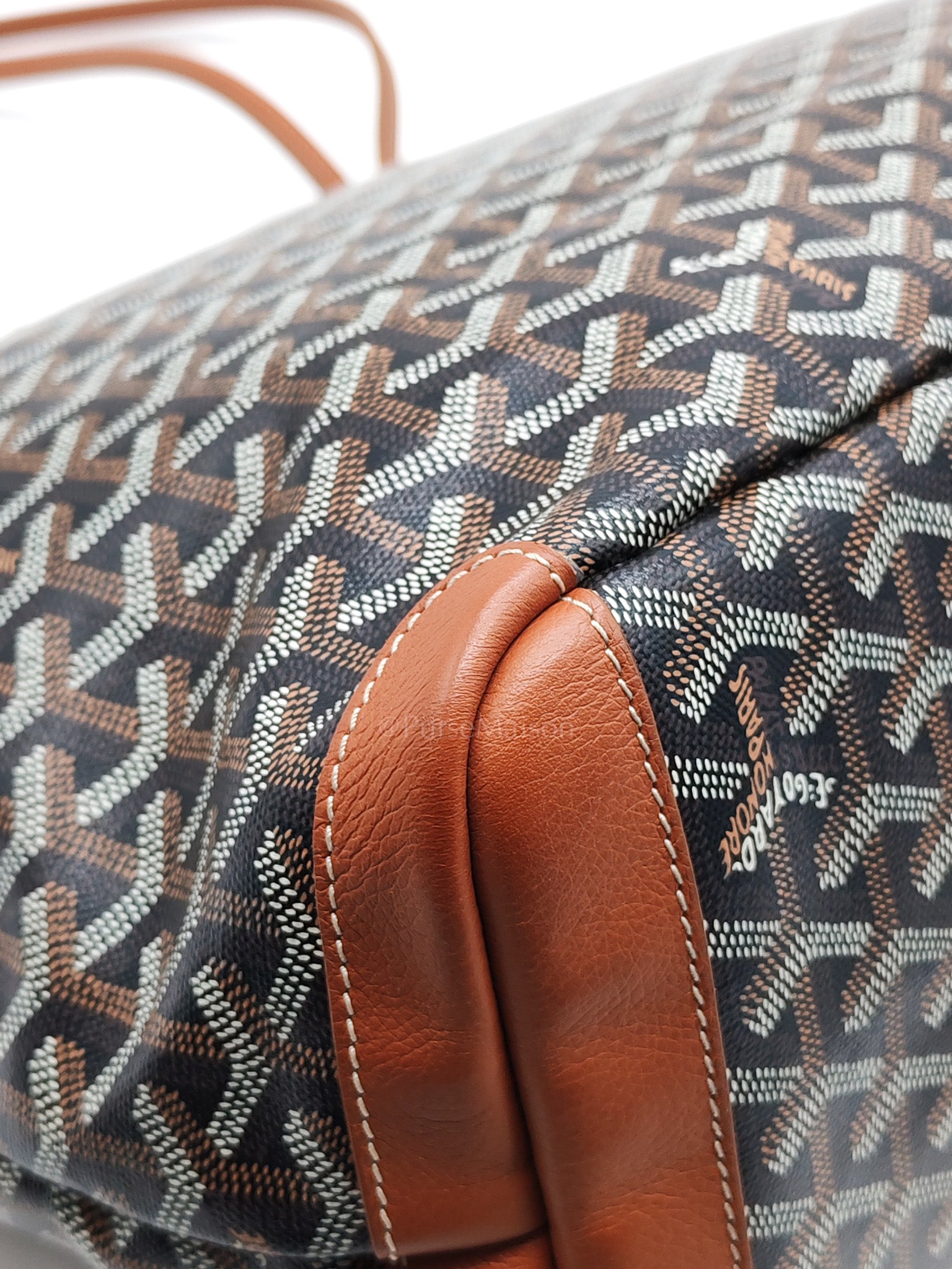 Artois GM Tote in Tan/Black Goyardine Canvas | Purse Maison Luxury Bags Shop