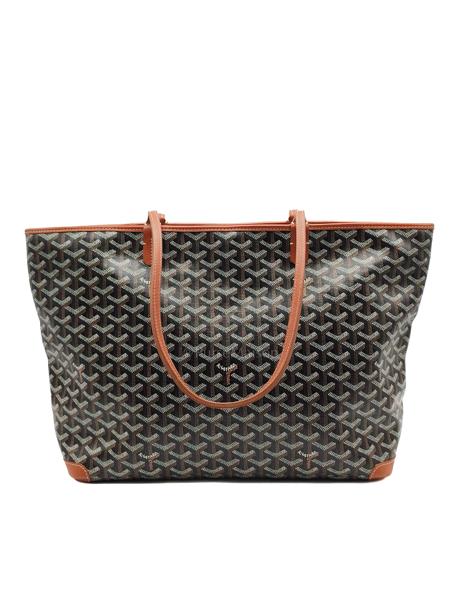 Artois GM Tote in Tan/Black Goyardine Canvas | Purse Maison Luxury Bags Shop