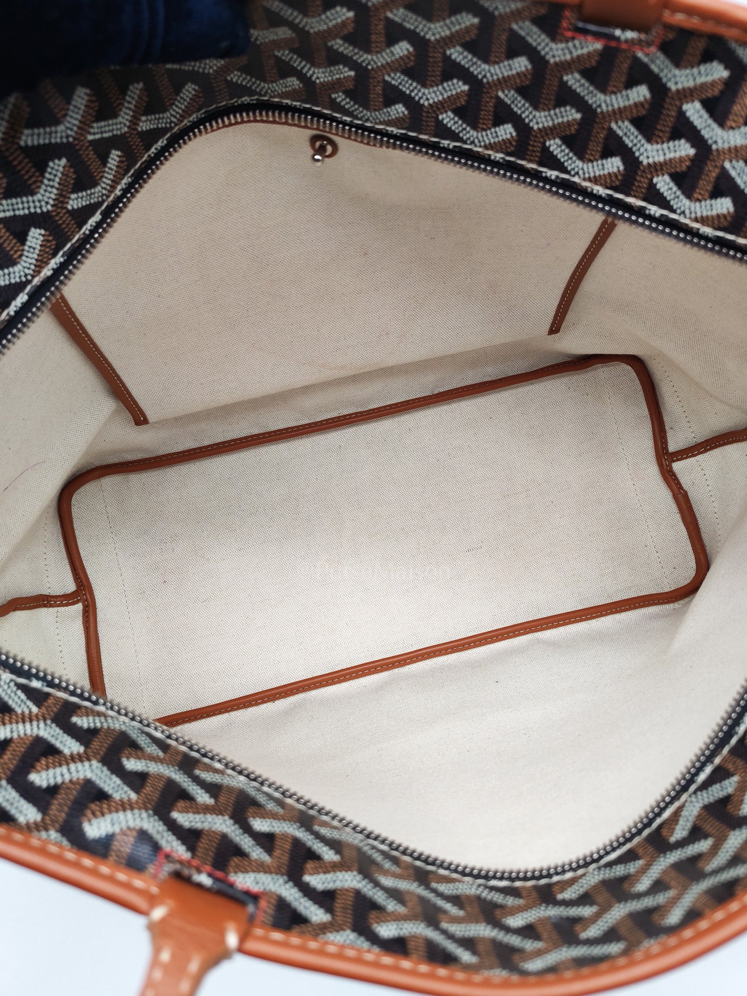 Artois GM Tote in Tan/Black Goyardine Canvas | Purse Maison Luxury Bags Shop