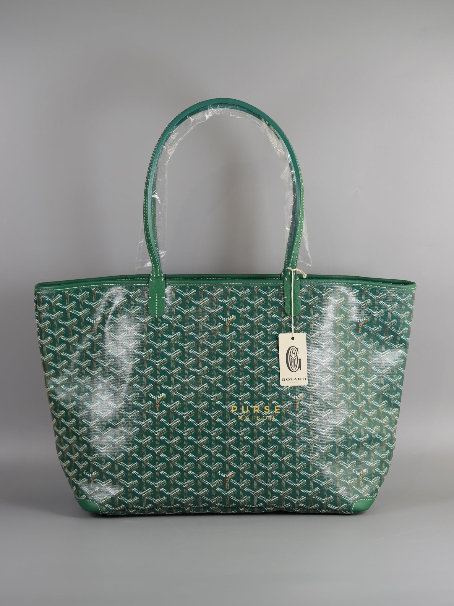 Artois MM In Vert Goyardine Canvas | Purse Maison Luxury Bags Shop