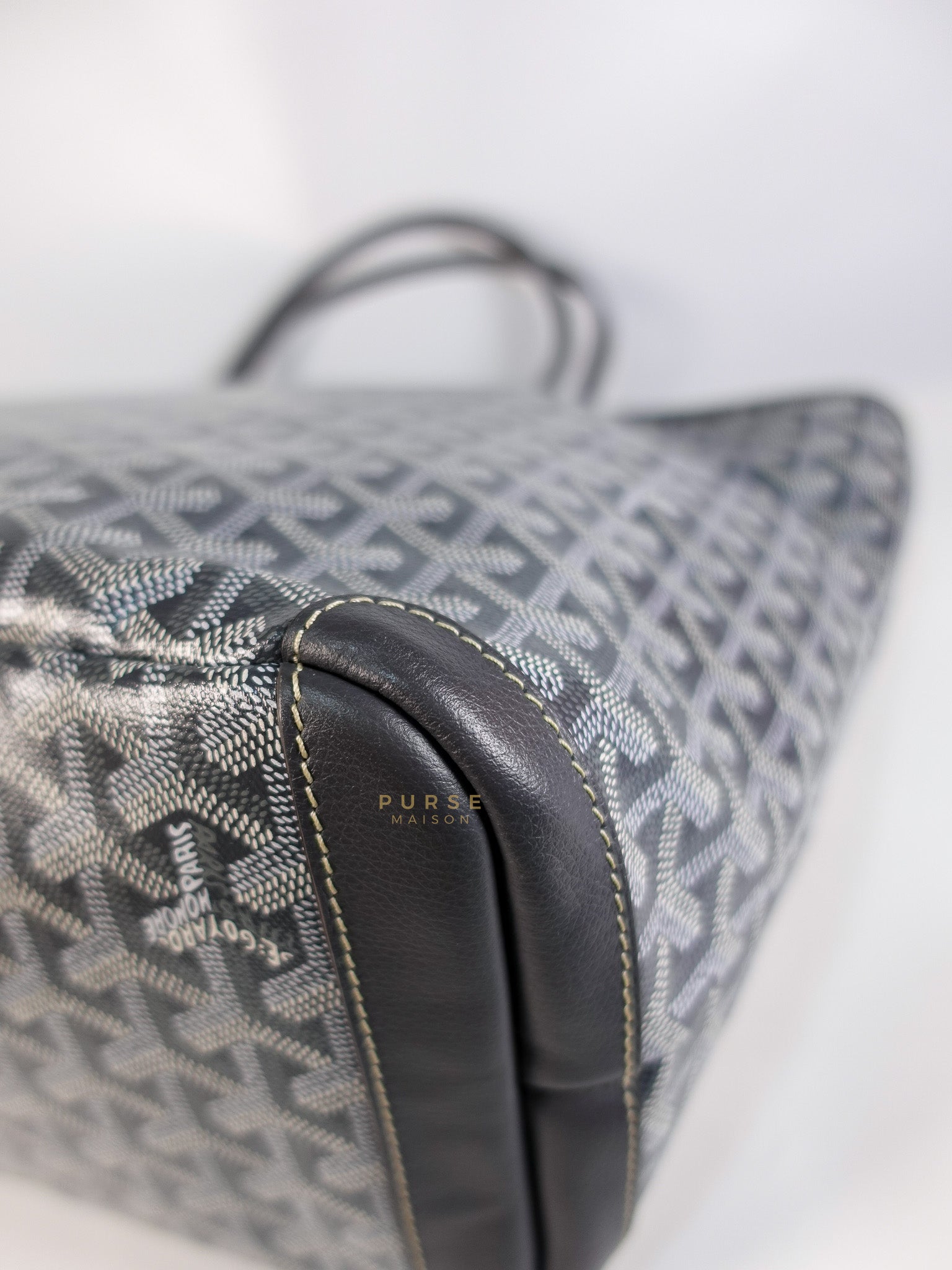 Artois MM Tote Bag in Gray Goyardine Canvas | Purse Maison Luxury Bags Shop