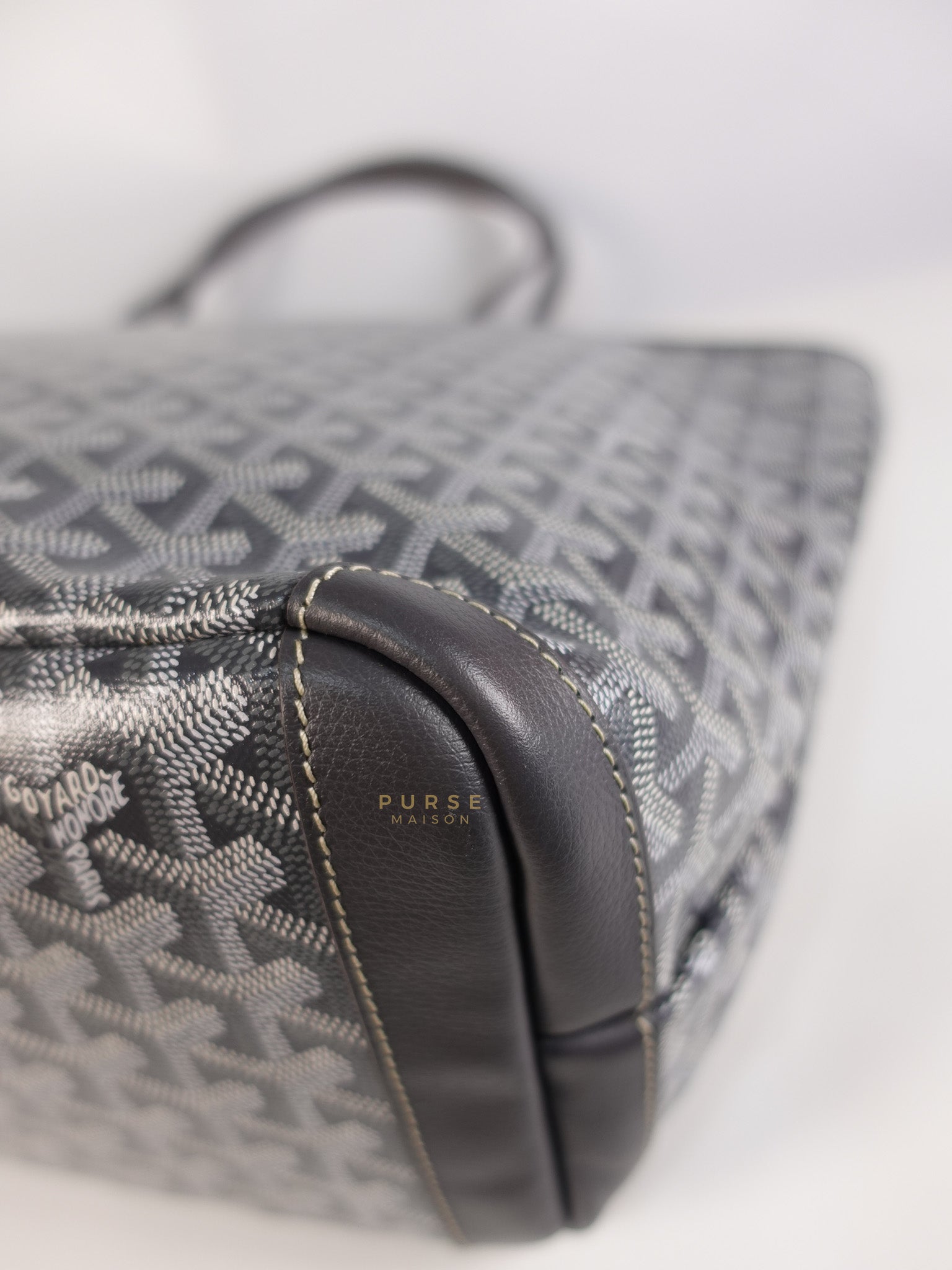 Artois MM Tote Bag in Gray Goyardine Canvas | Purse Maison Luxury Bags Shop