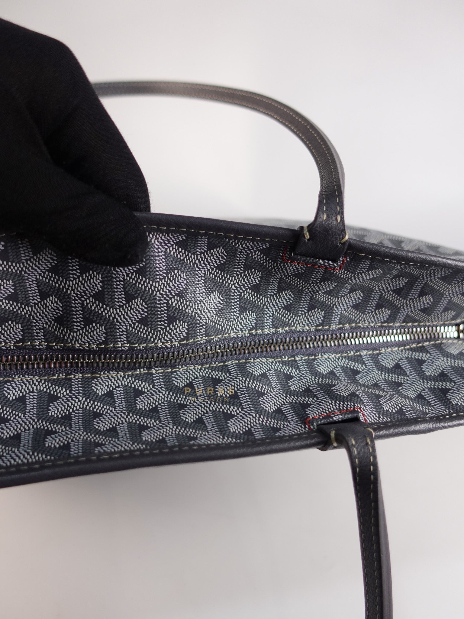 Artois MM Tote Bag in Gray Goyardine Canvas | Purse Maison Luxury Bags Shop