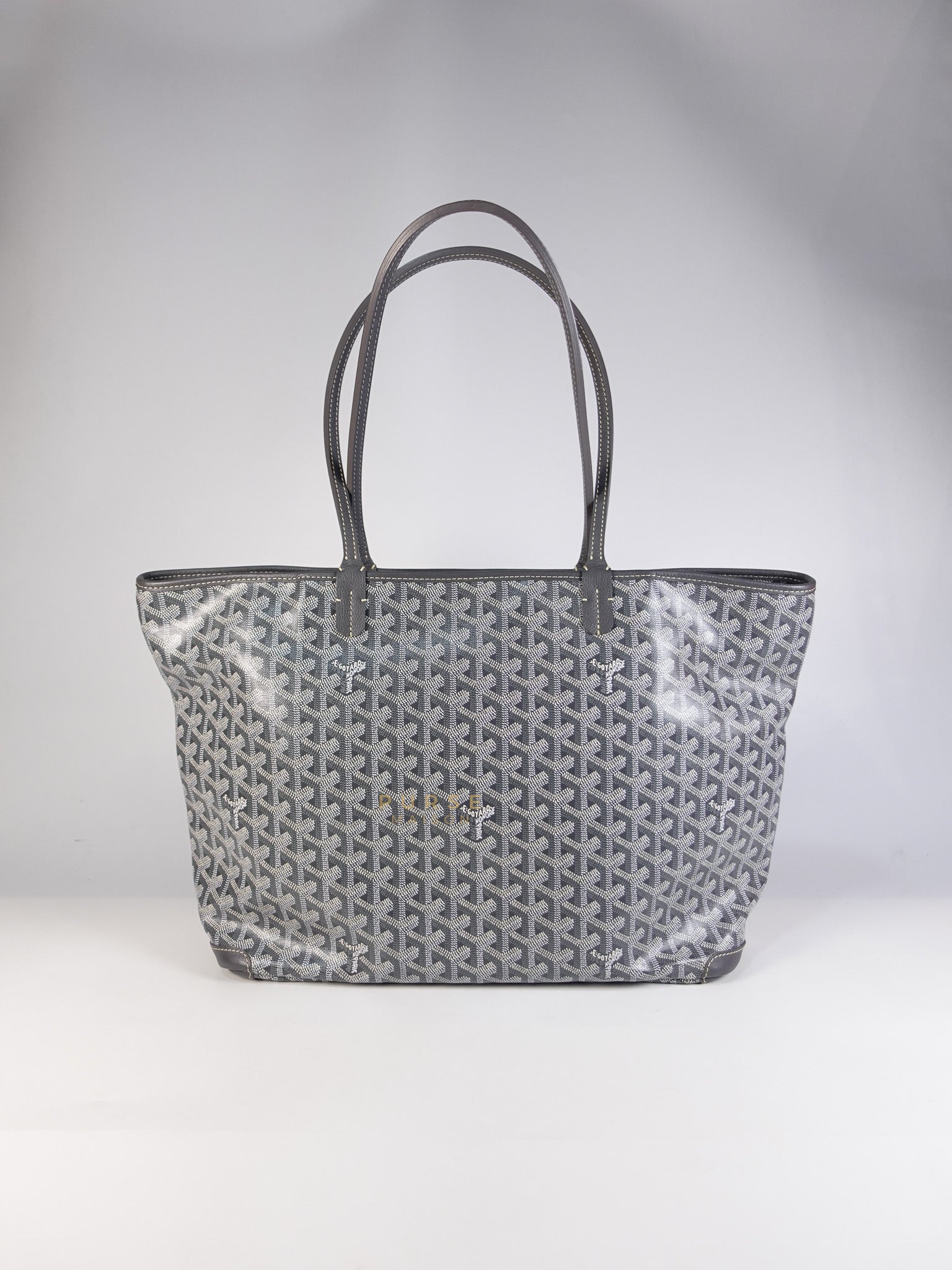 Artois MM Tote Bag in Gray Goyardine Canvas | Purse Maison Luxury Bags Shop