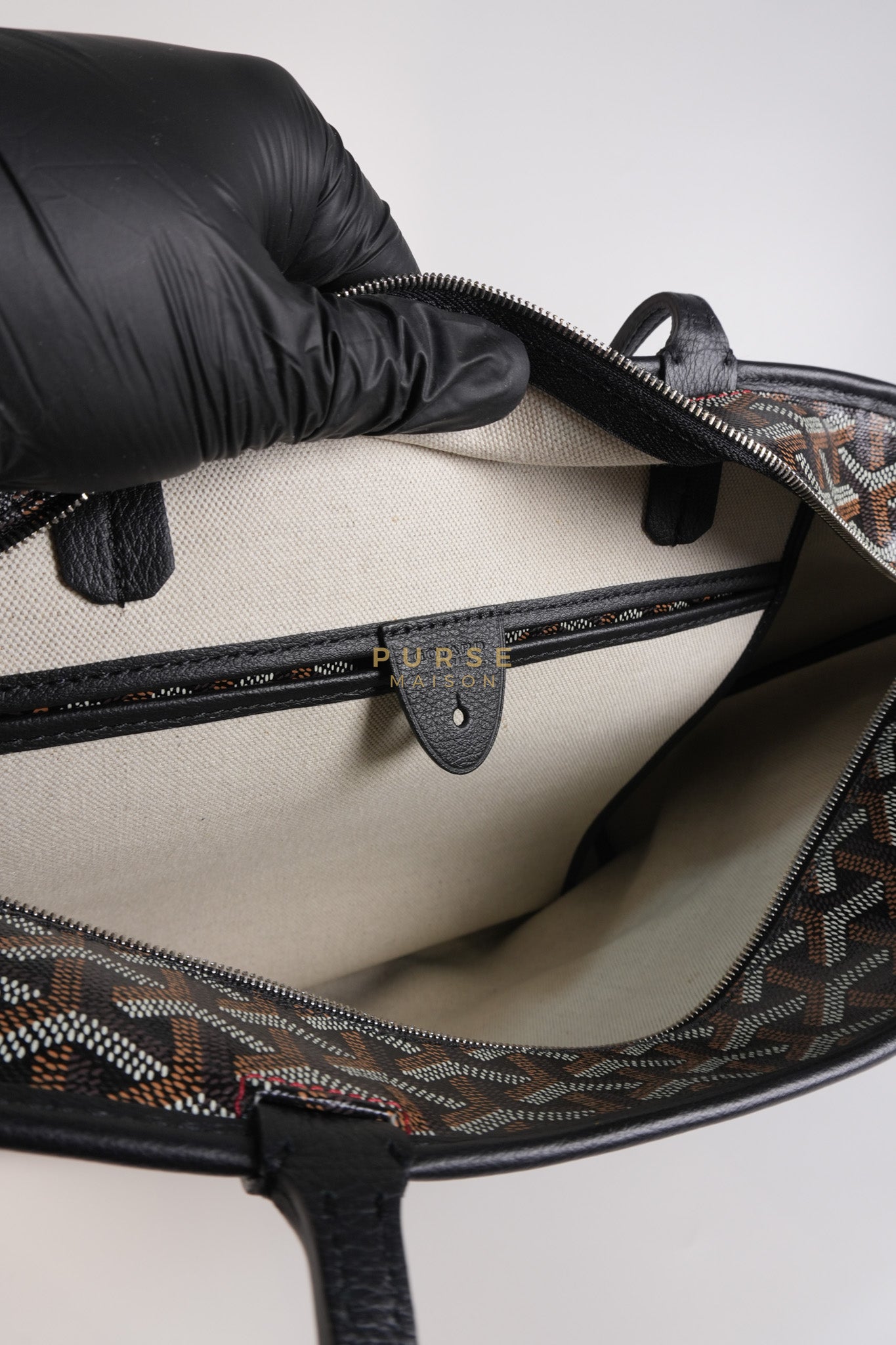 Artois PM Black in Goyardine Canvas | Purse Maison Luxury Bags Shop