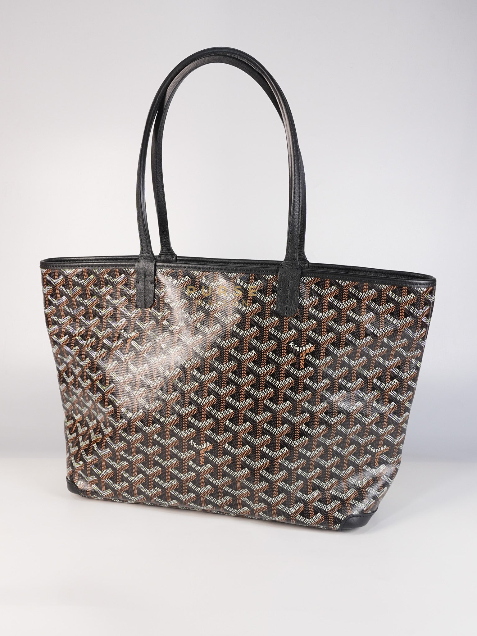 Artois PM Black in Goyardine Canvas | Purse Maison Luxury Bags Shop