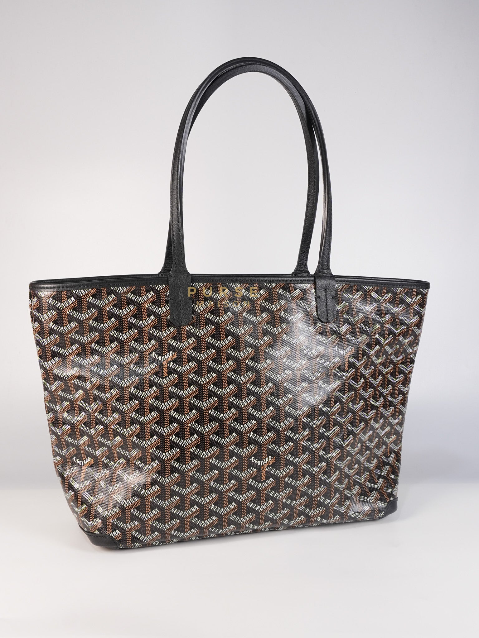 Artois PM Black in Goyardine Canvas | Purse Maison Luxury Bags Shop