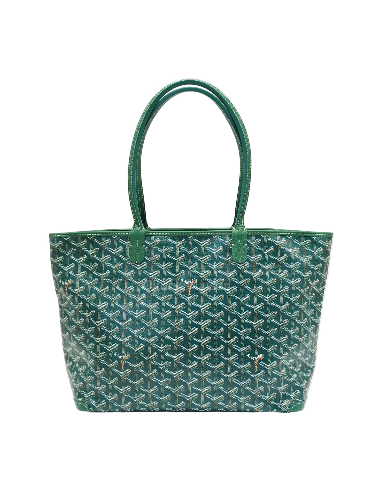 Artois PM Green/Vert in Goyardine Canvas | Purse Maison Luxury Bags Shop