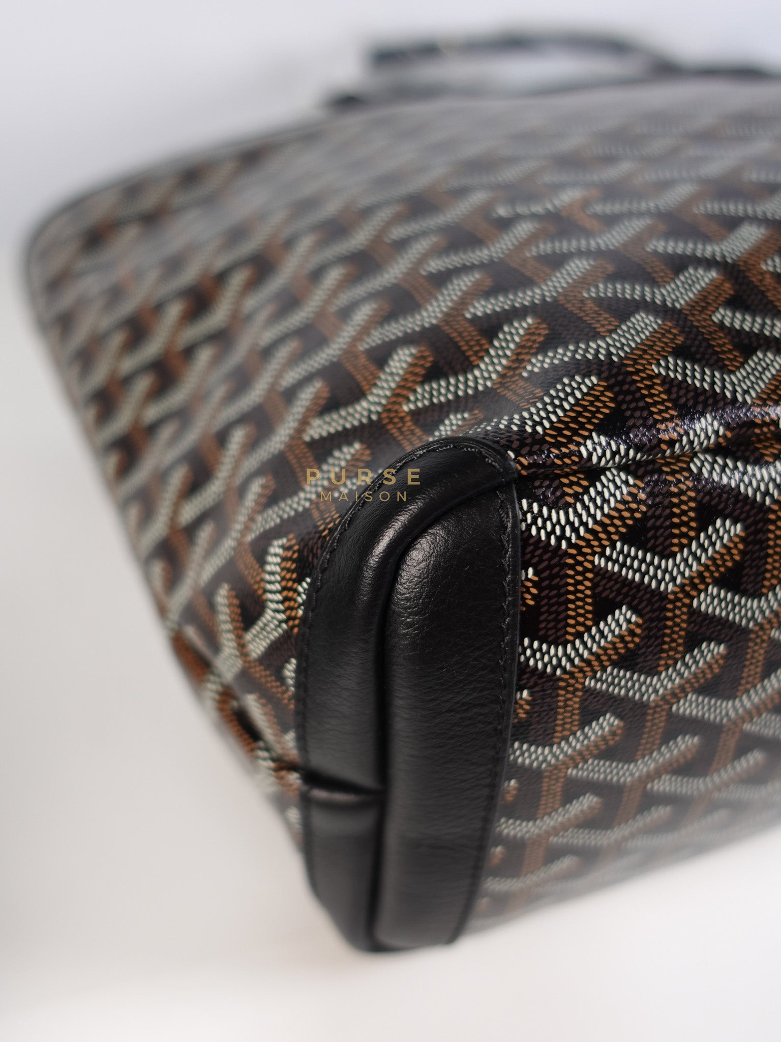 Artois PM in Black Goyardine Canvas | Purse Maison Luxury Bags Shop
