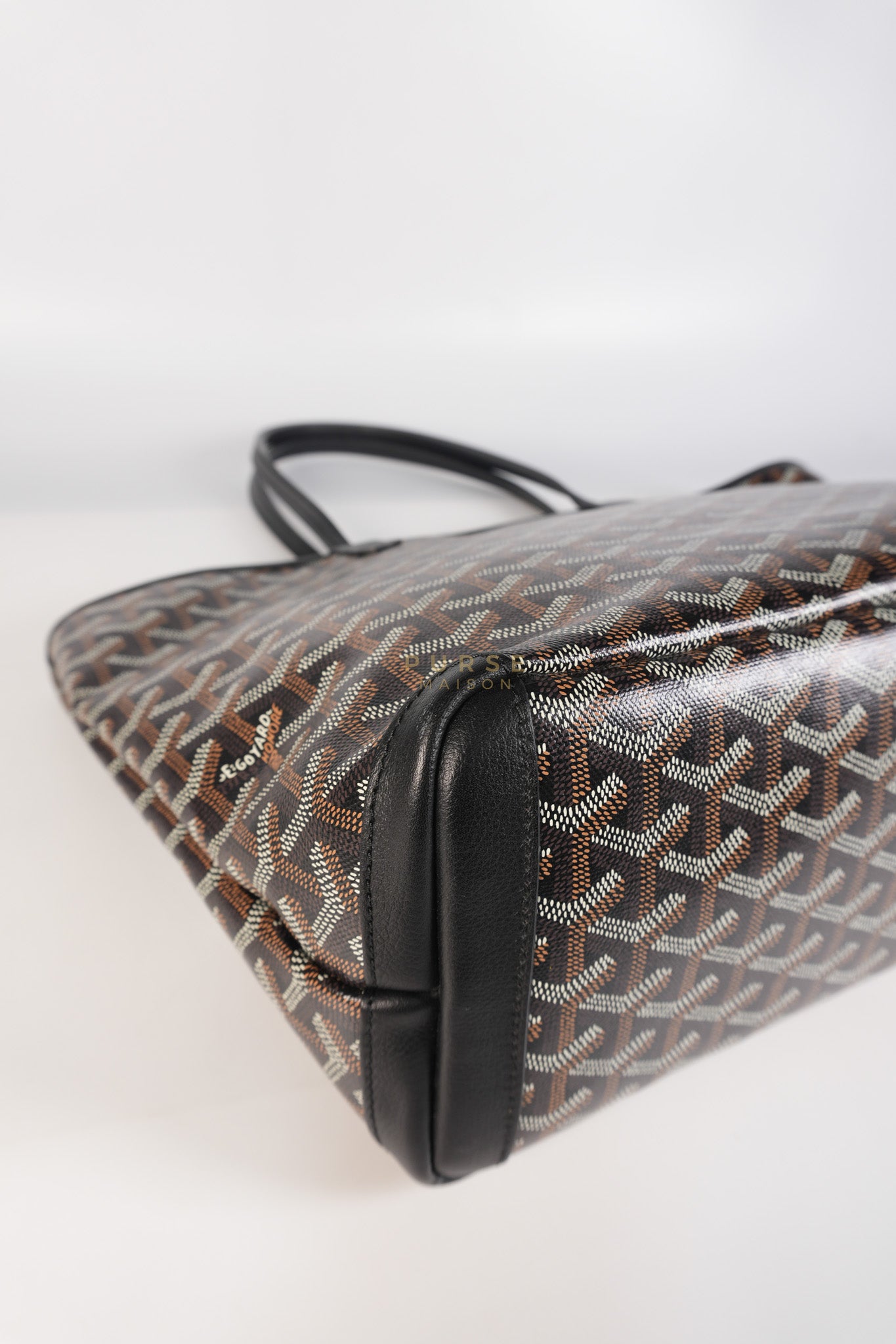 Artois PM in Black Goyardine Canvas | Purse Maison Luxury Bags Shop