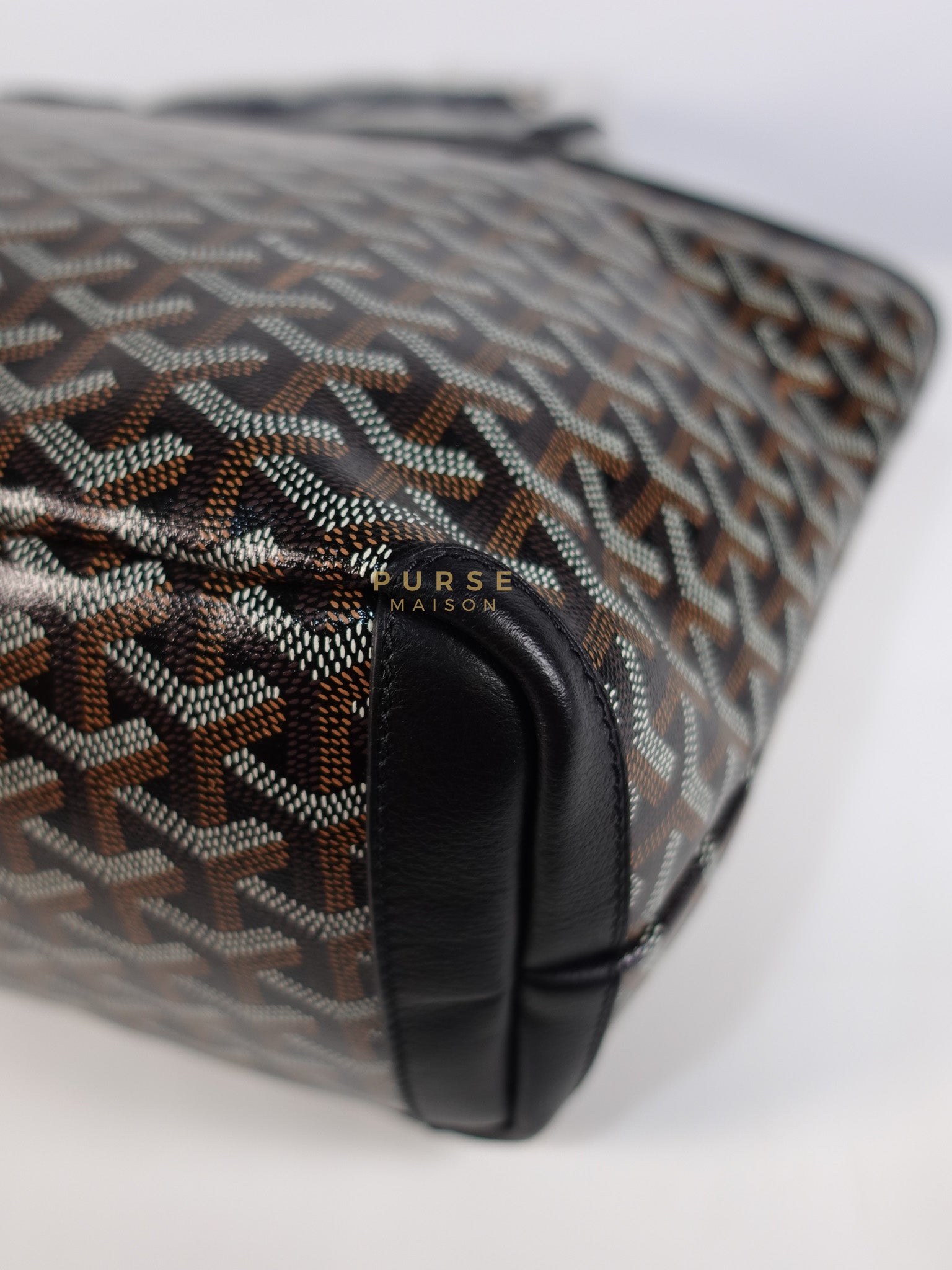 Artois PM in Black Goyardine Canvas | Purse Maison Luxury Bags Shop