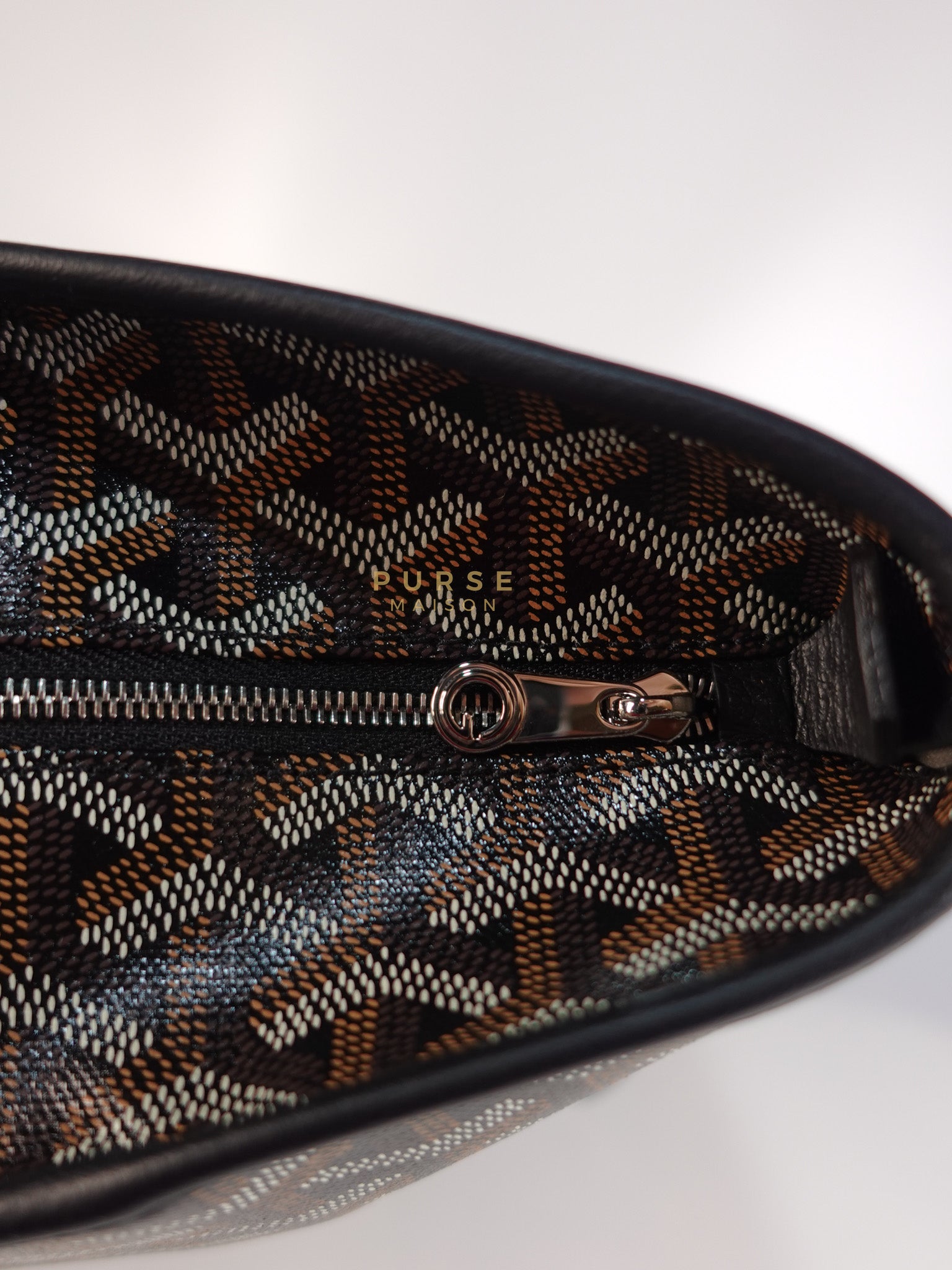 Artois PM in Black Goyardine Canvas | Purse Maison Luxury Bags Shop