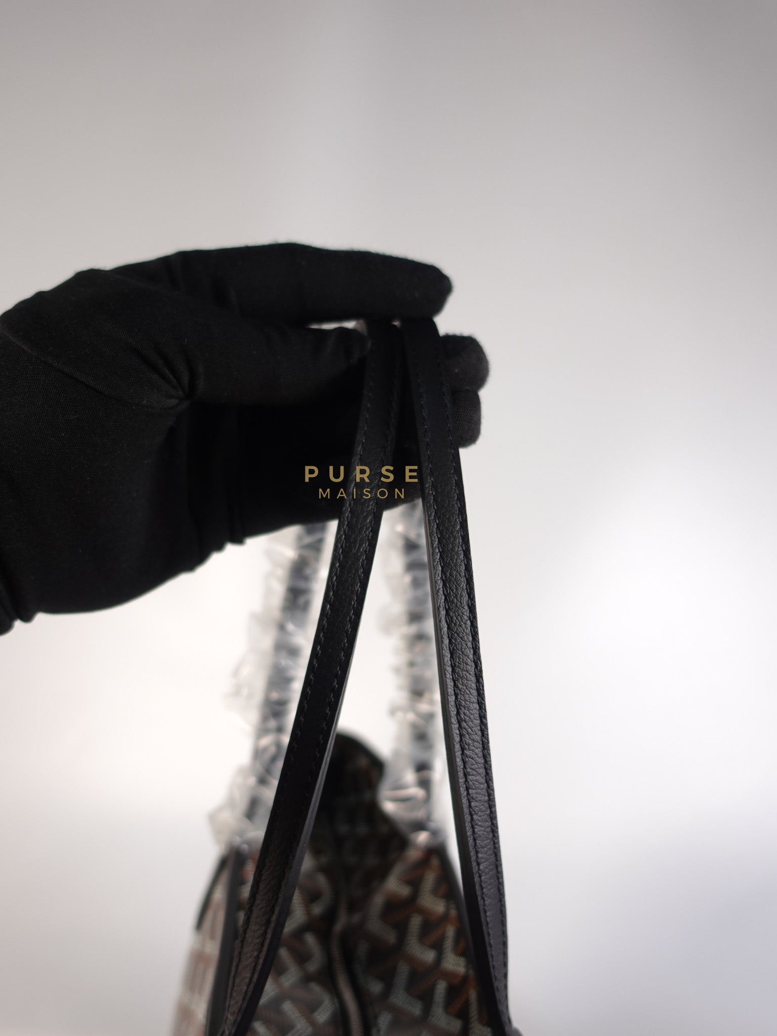 Artois PM in Black Goyardine Canvas | Purse Maison Luxury Bags Shop