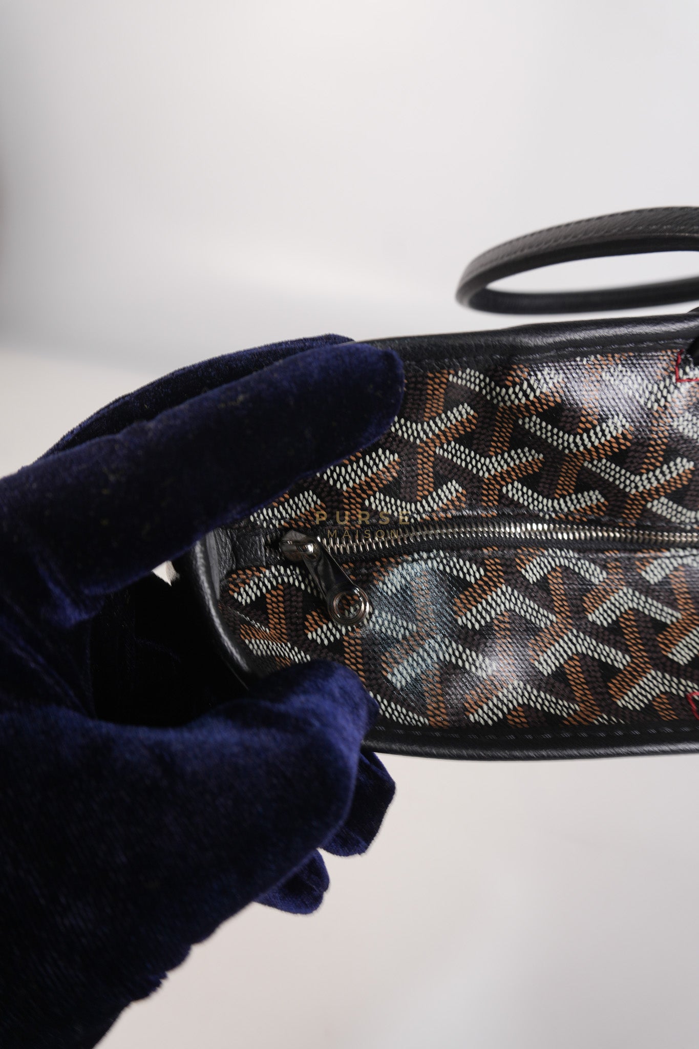 Artois PM in Black Goyardine Canvas | Purse Maison Luxury Bags Shop