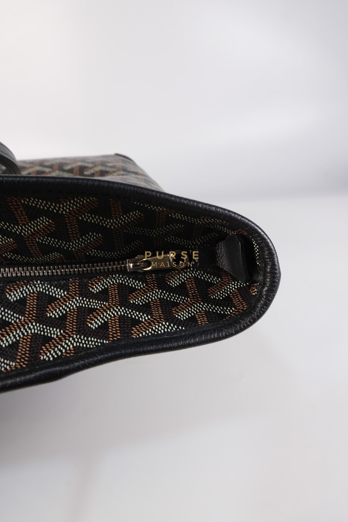 Artois PM in Black Goyardine Canvas | Purse Maison Luxury Bags Shop