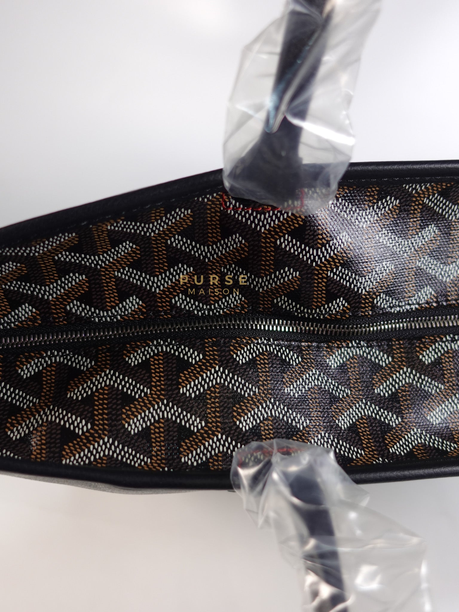 Artois PM in Black Goyardine Canvas | Purse Maison Luxury Bags Shop