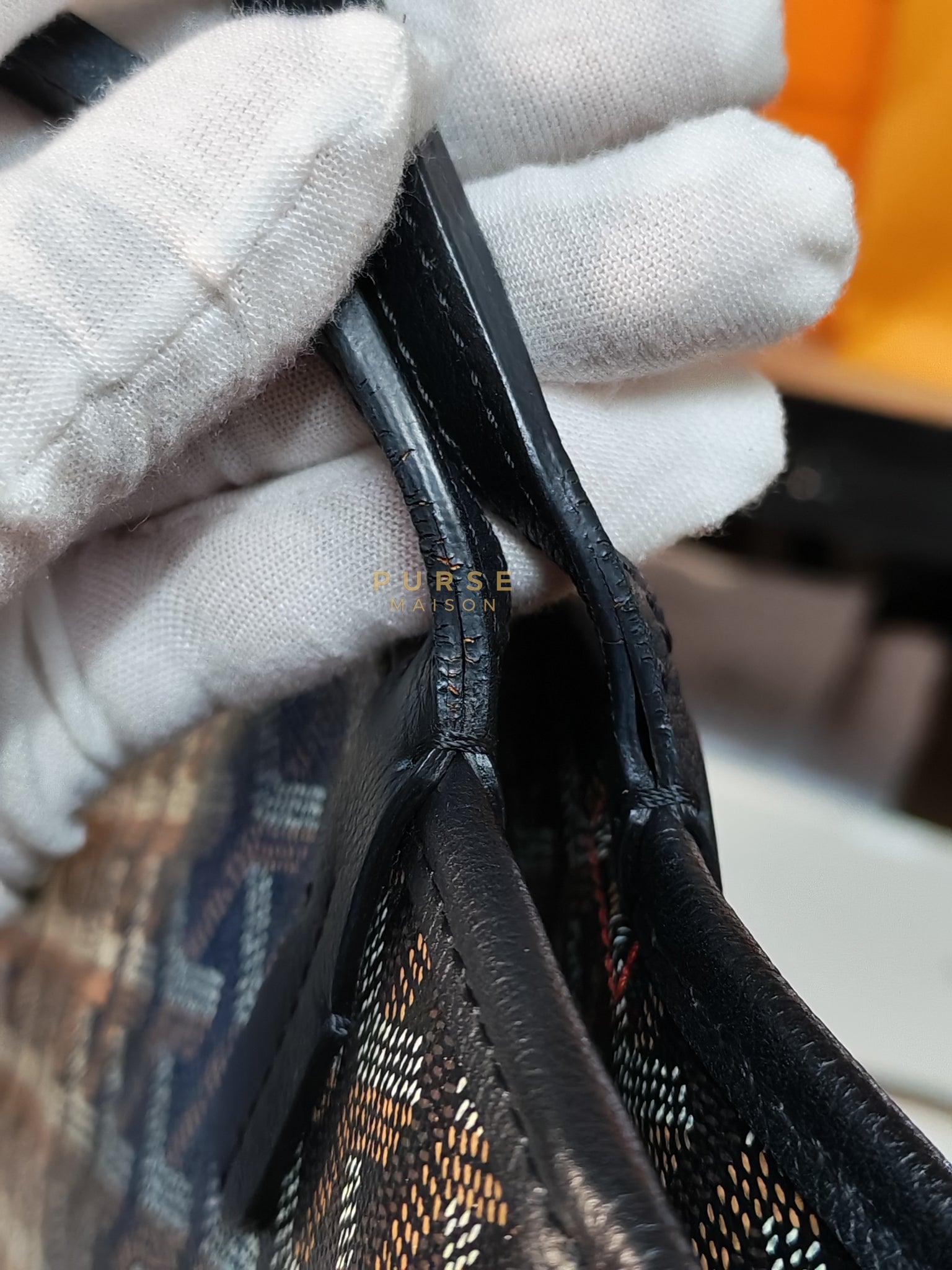 Artois PM in Black Goyardine Canvas | Purse Maison Luxury Bags Shop