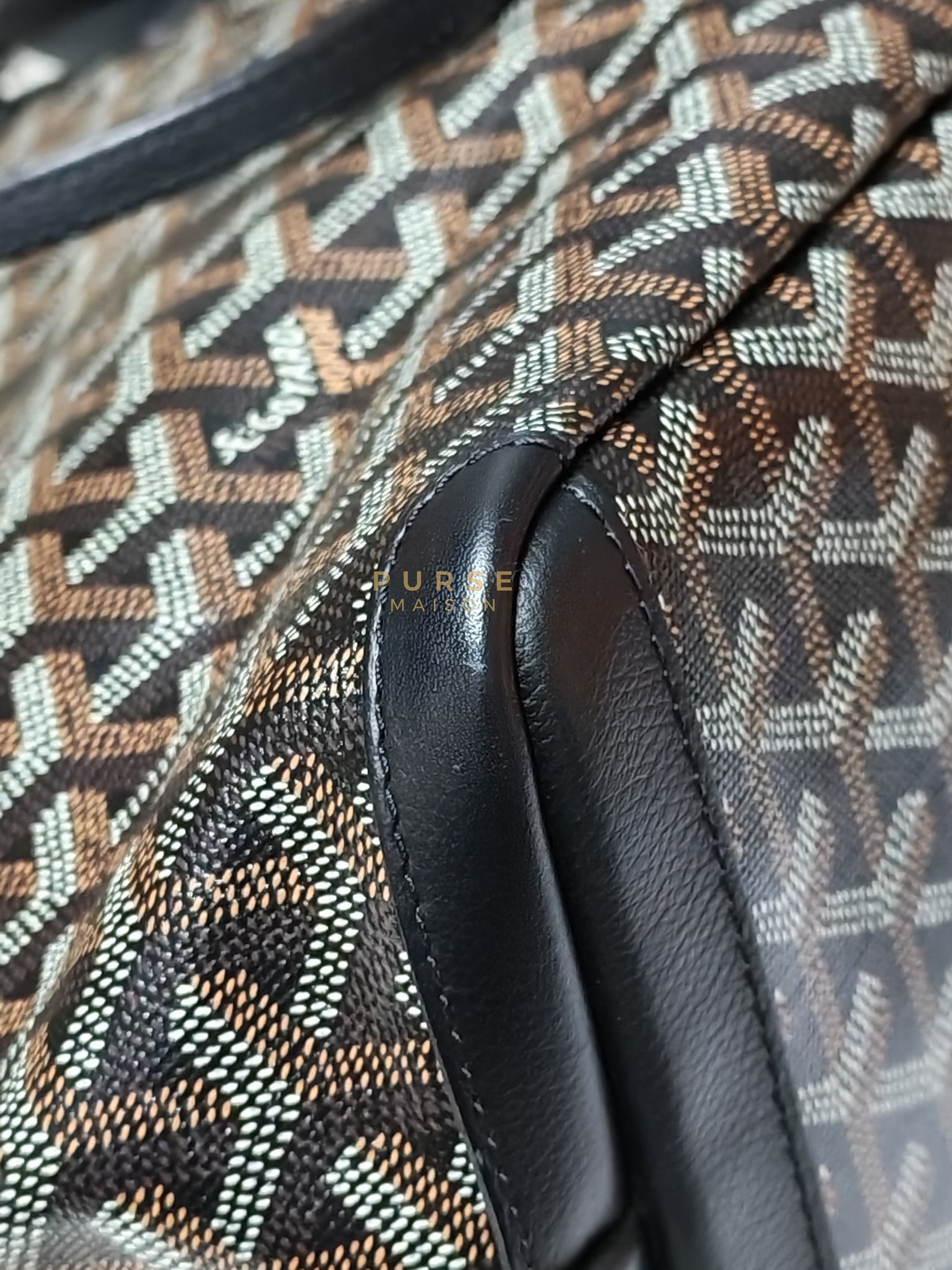 Artois PM in Black Goyardine Canvas | Purse Maison Luxury Bags Shop