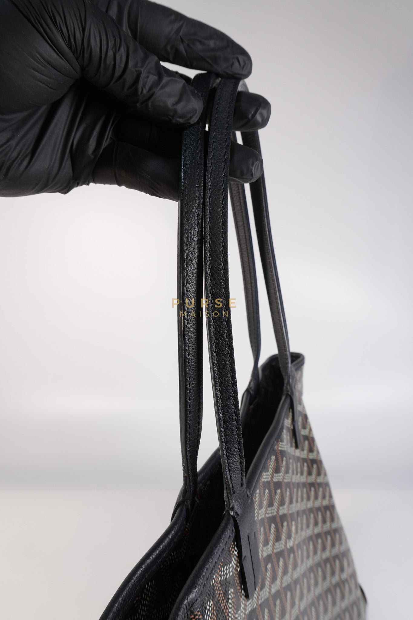 Artois PM in Black Goyardine Canvas | Purse Maison Luxury Bags Shop
