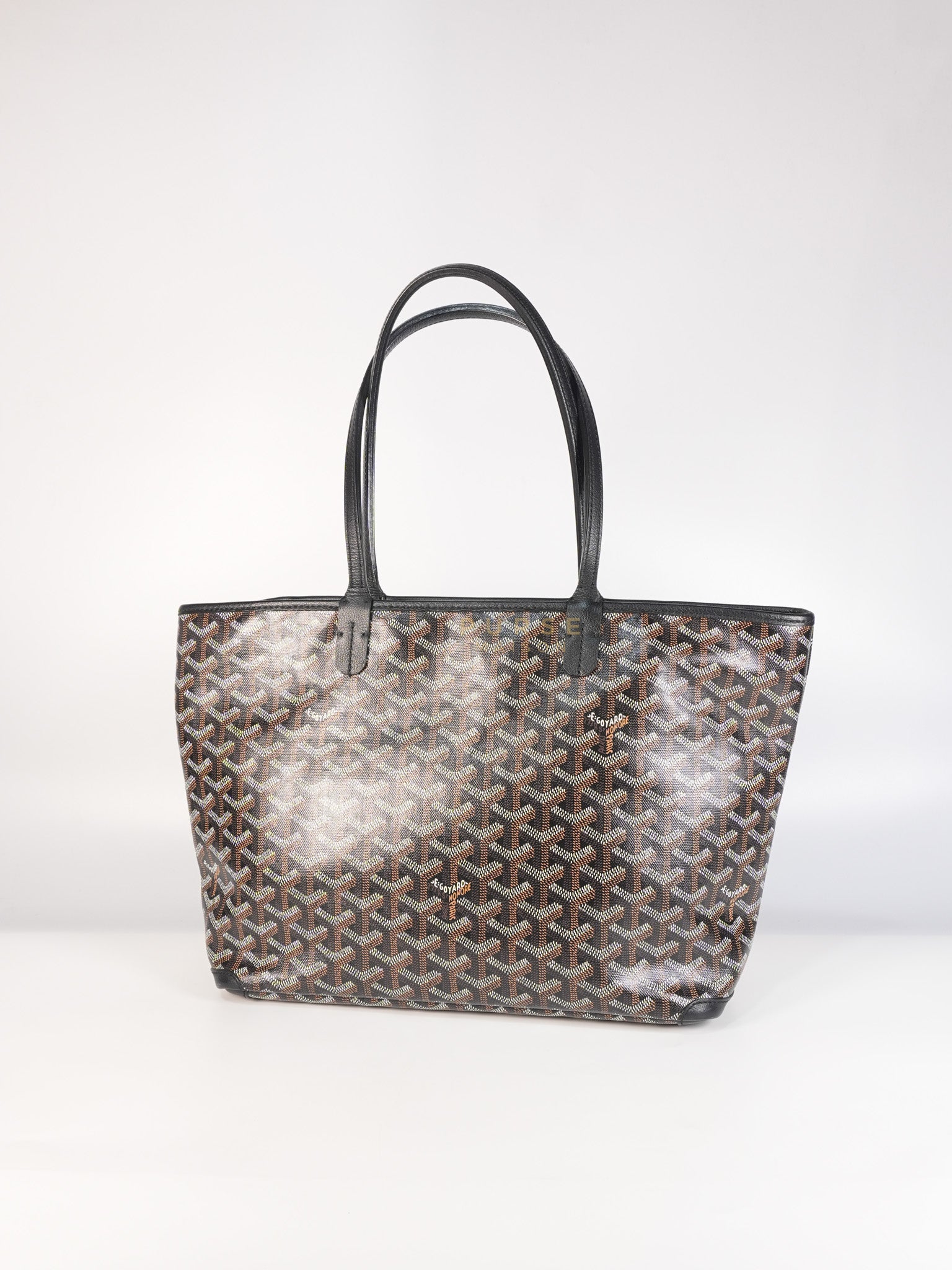 Artois PM in Black Goyardine Canvas | Purse Maison Luxury Bags Shop