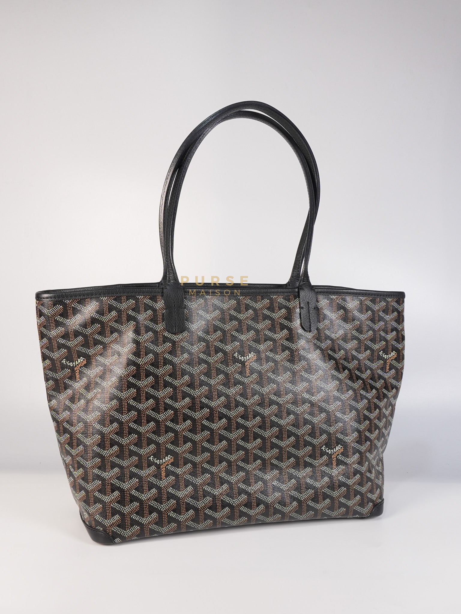 Artois PM in Black Goyardine Canvas | Purse Maison Luxury Bags Shop