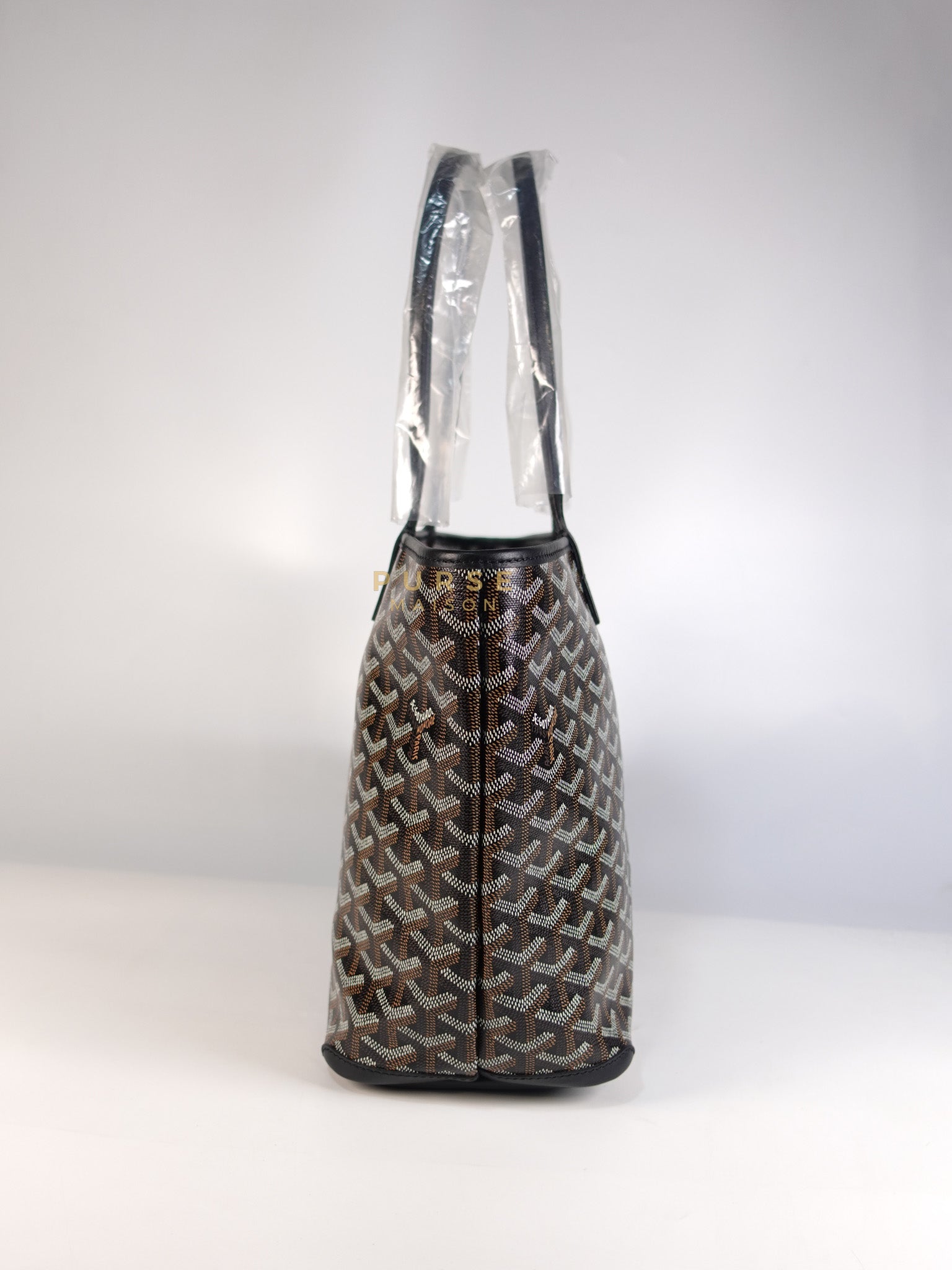 Artois PM in Black Goyardine Canvas | Purse Maison Luxury Bags Shop